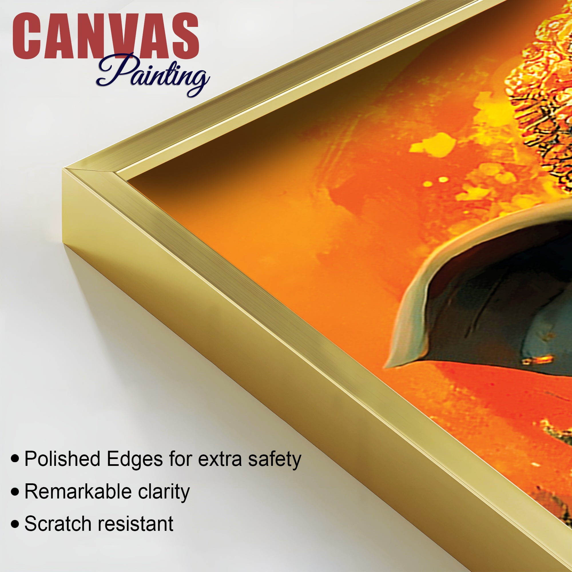 Decorative Ganesh Ji Hindu Wall Painting for Home