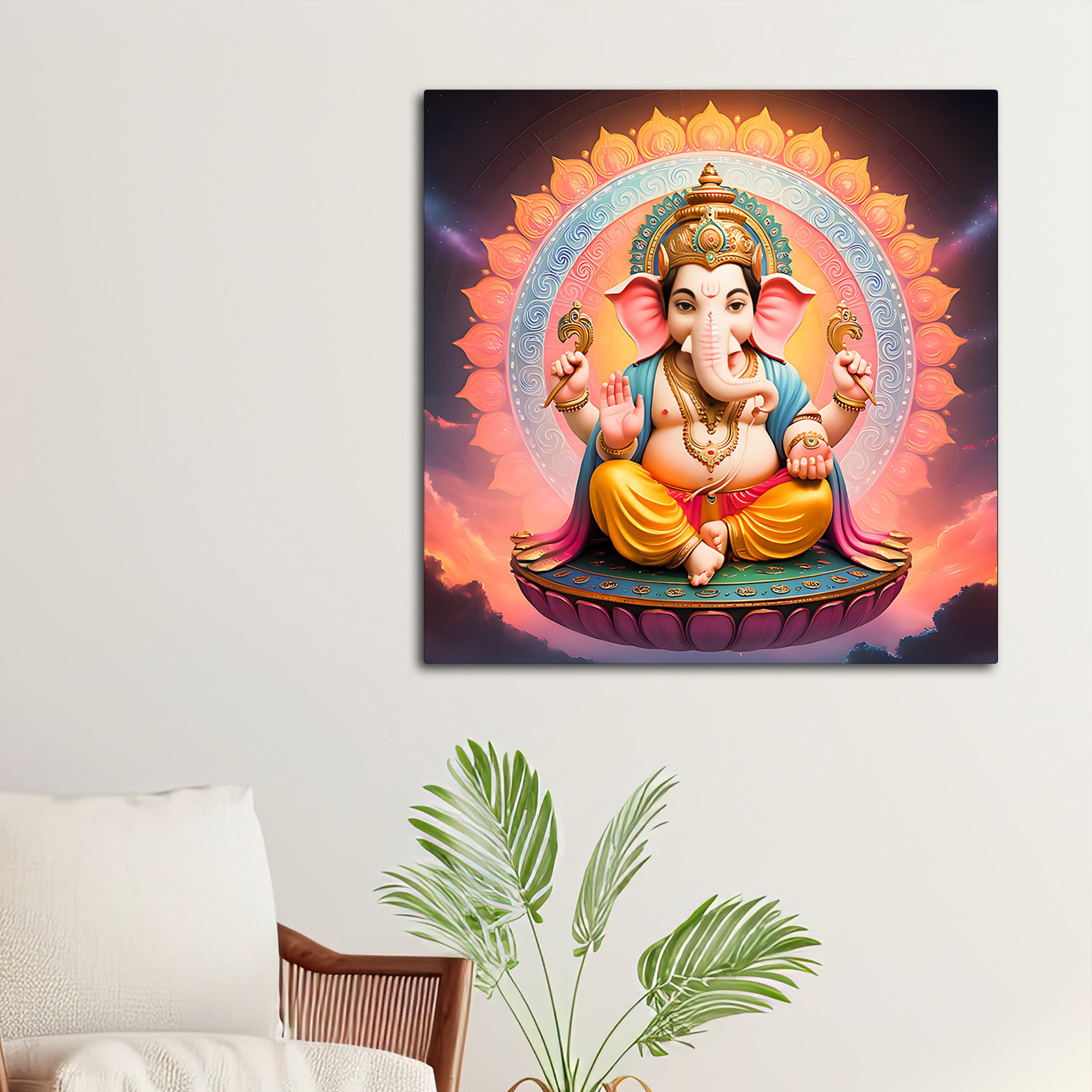 Decorative Hindu God Ganesha Painting