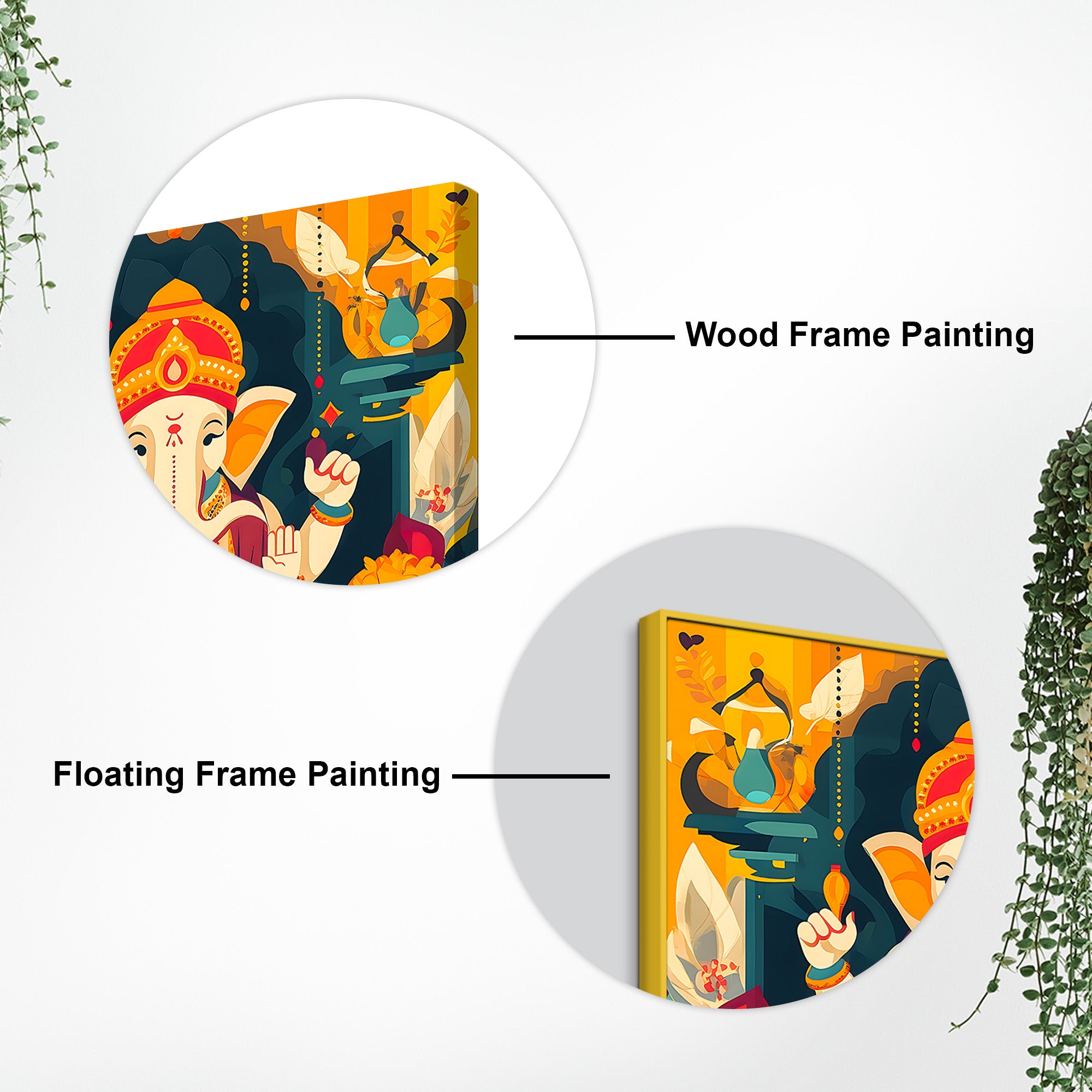 Decorative Hindu Lord Ganpati Ji Painting