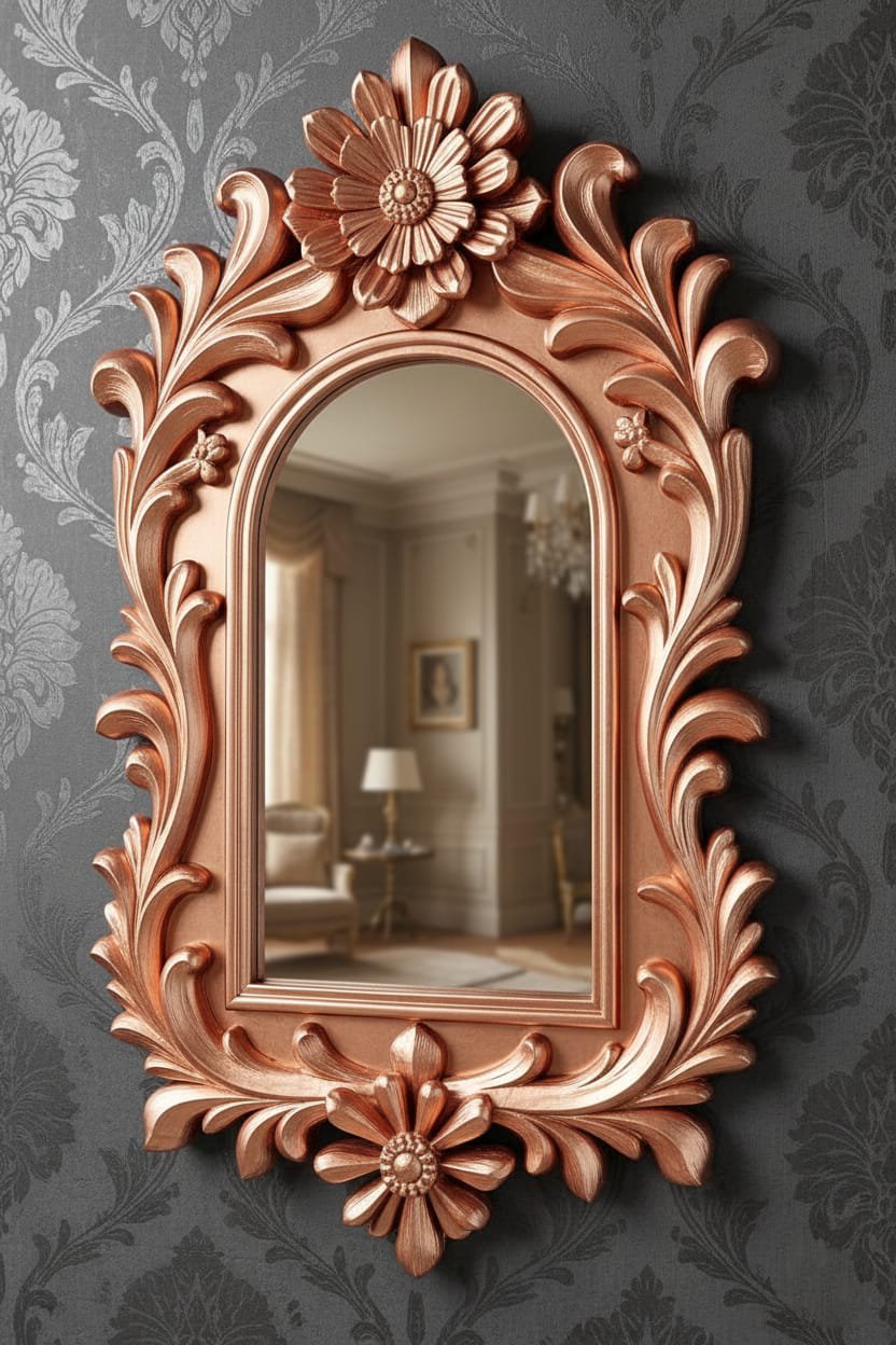 designer-3d-wall-mirror-classic-floral-frame-mirror