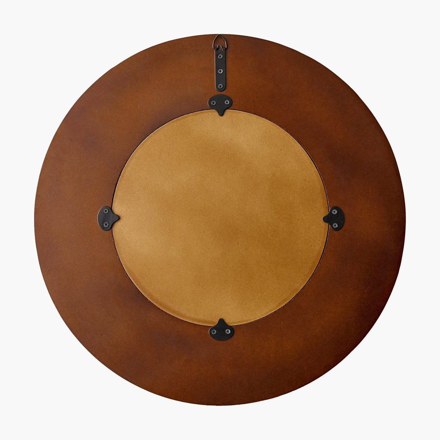 Designer Accent Mirror with Carved Wood and Black Panels