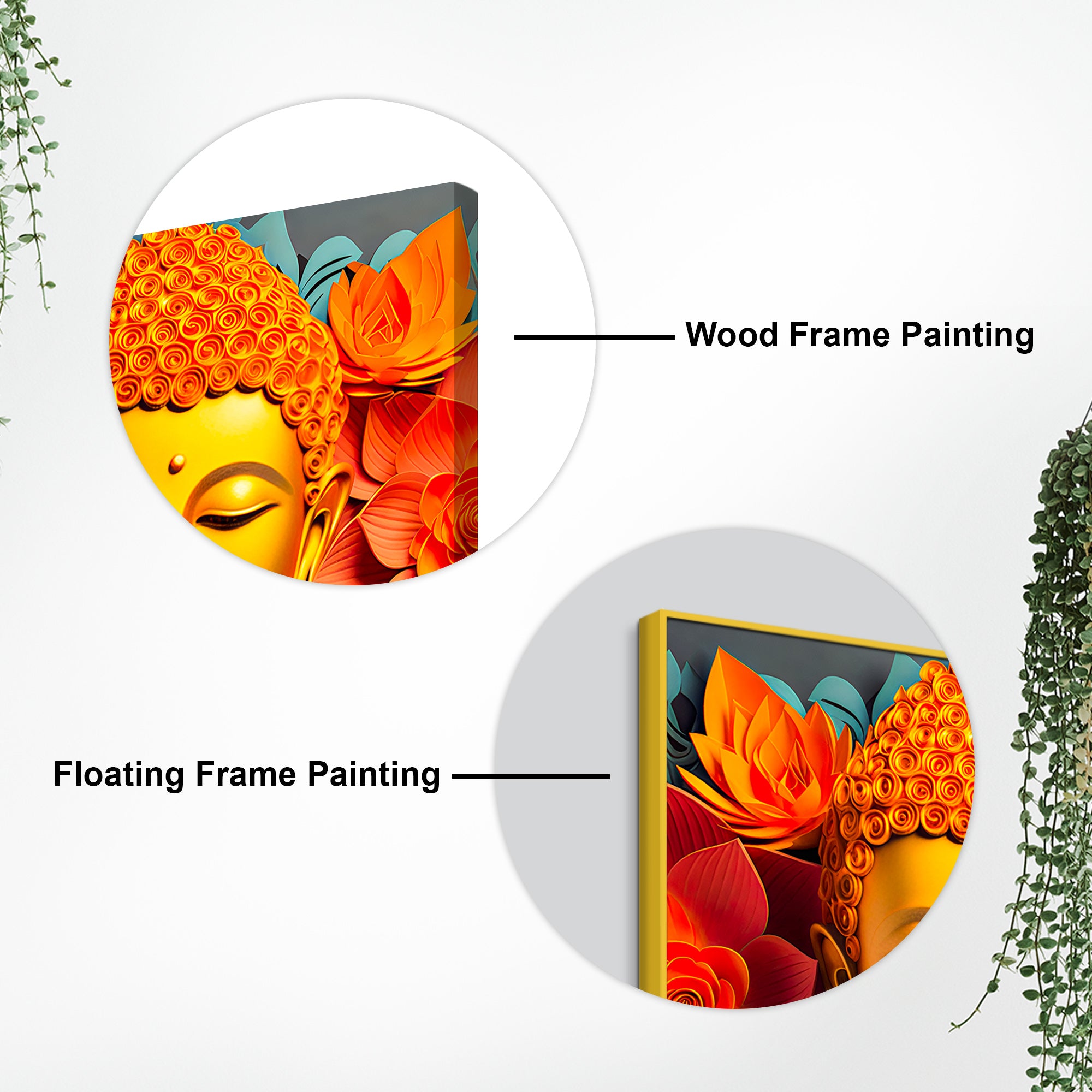 Designer Buddha Canvas Wall Painting for Stylish Interiors