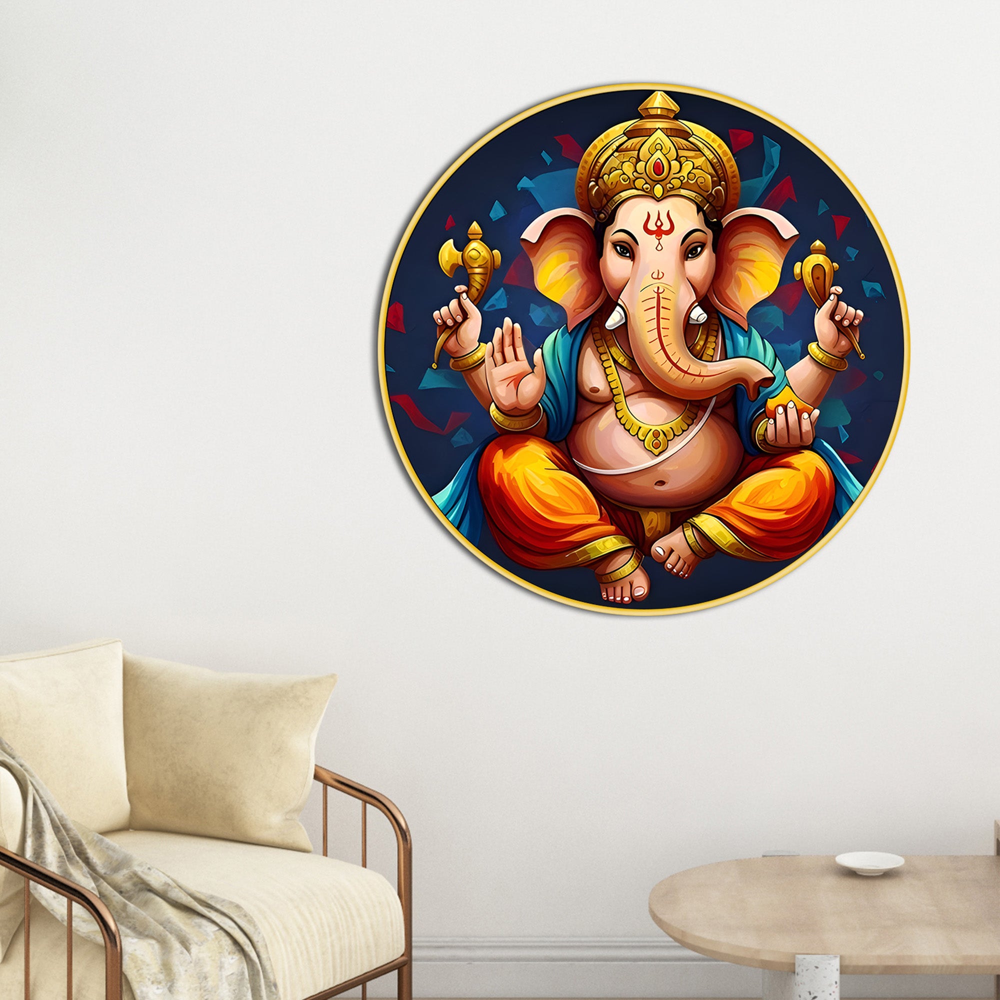 Designer Divine Ganesha Painting
