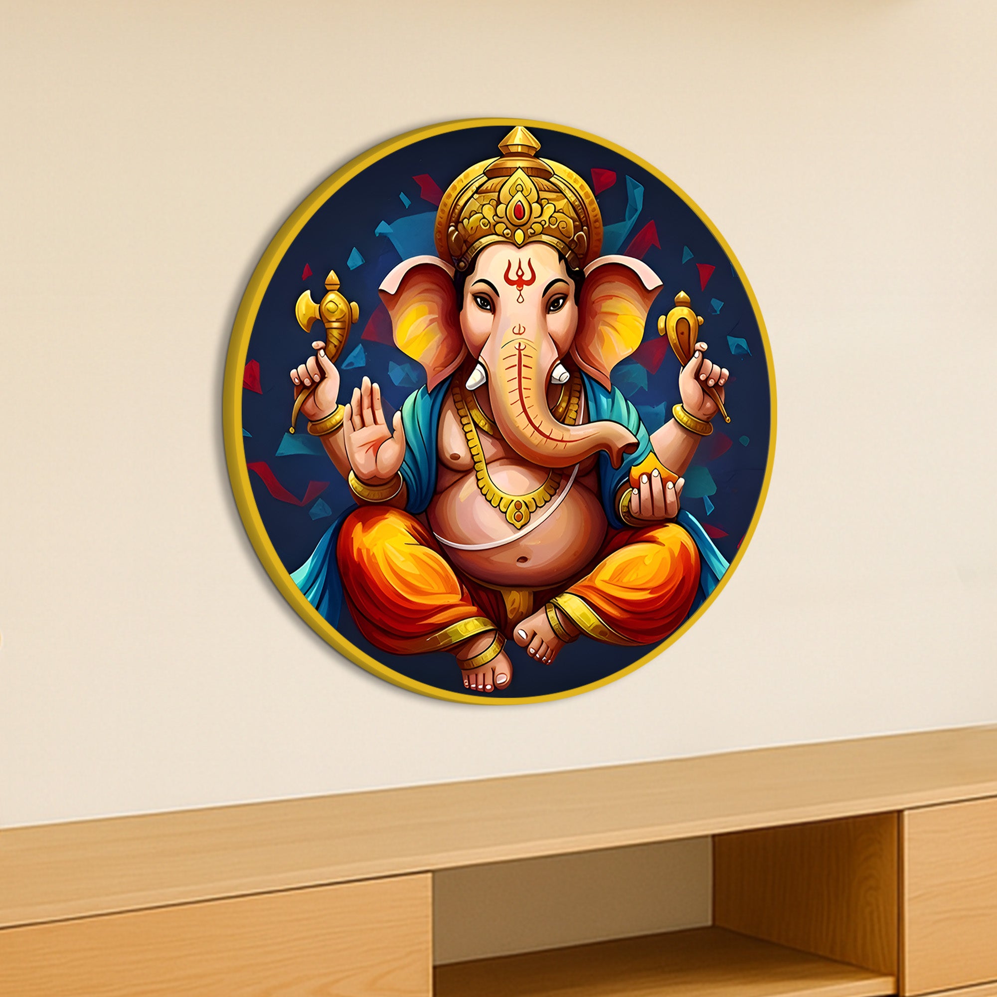 Designer Divine Ganesha Painting