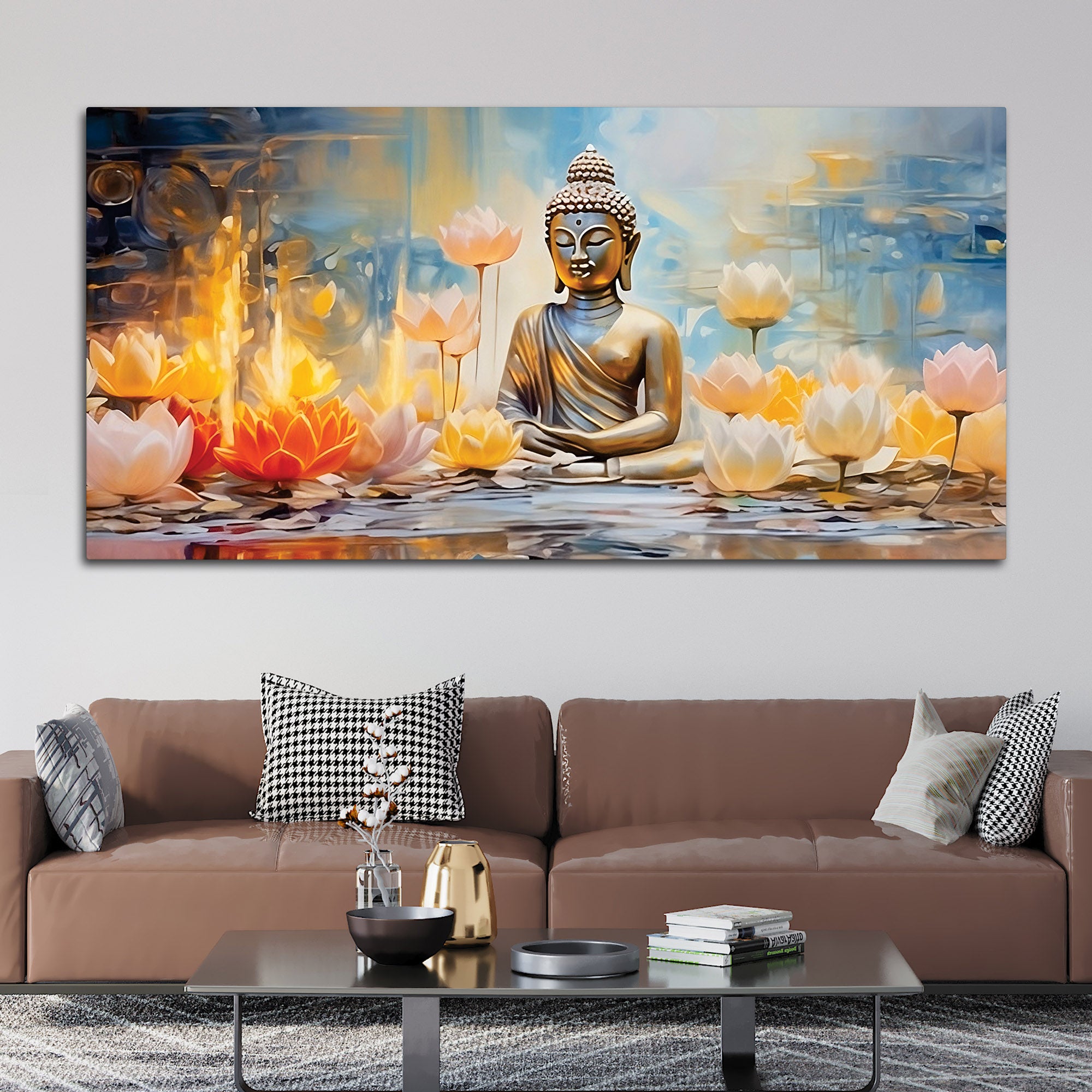 Divine Buddha Painting for Spiritual Home Ambience