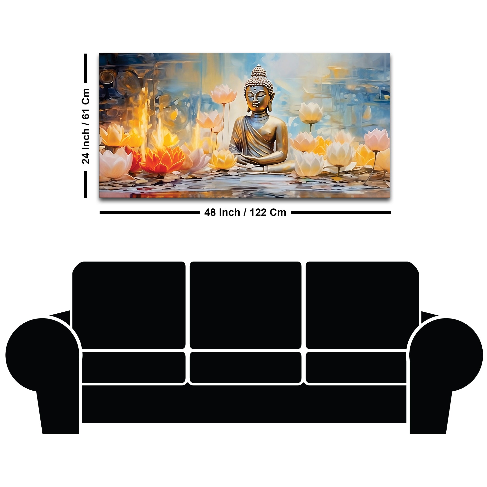 Divine Buddha Painting for Spiritual Home Ambience