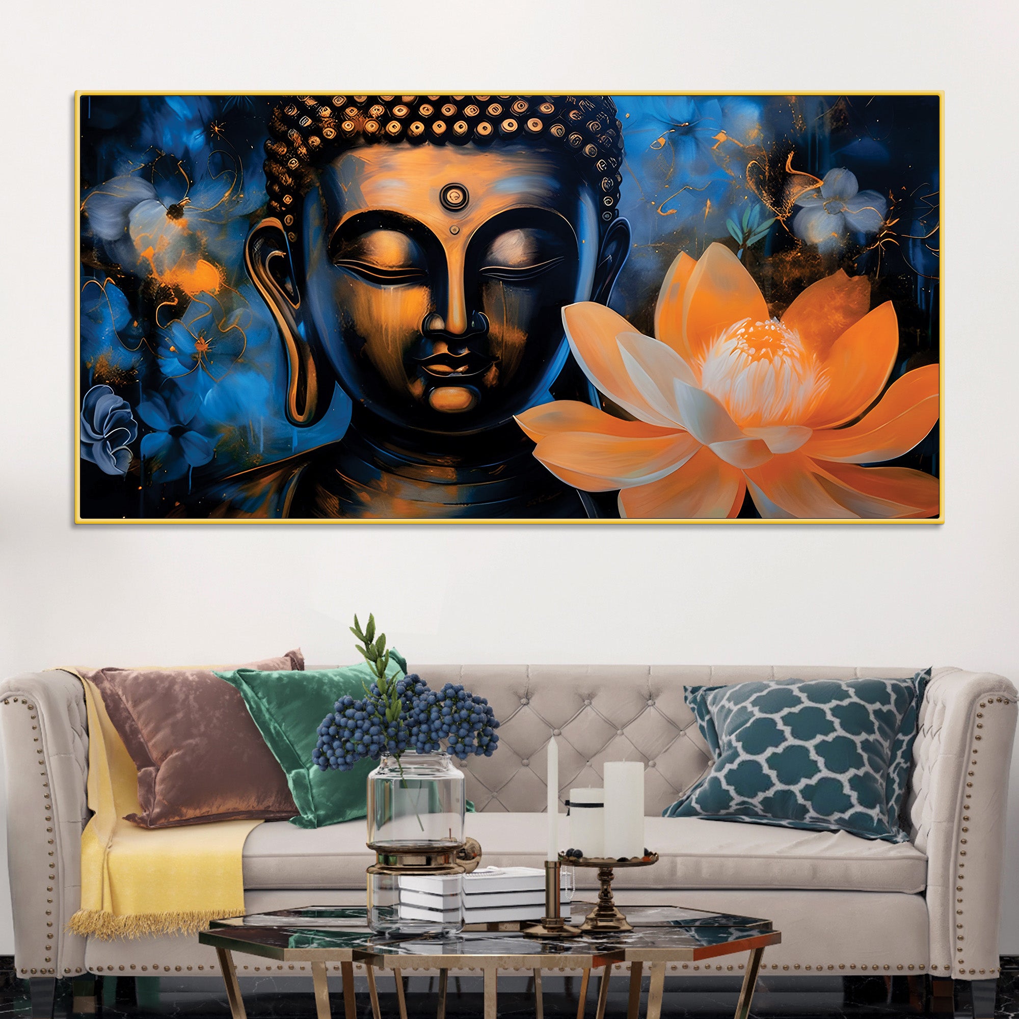 Divine Buddha Painting for Spiritual Wall Art