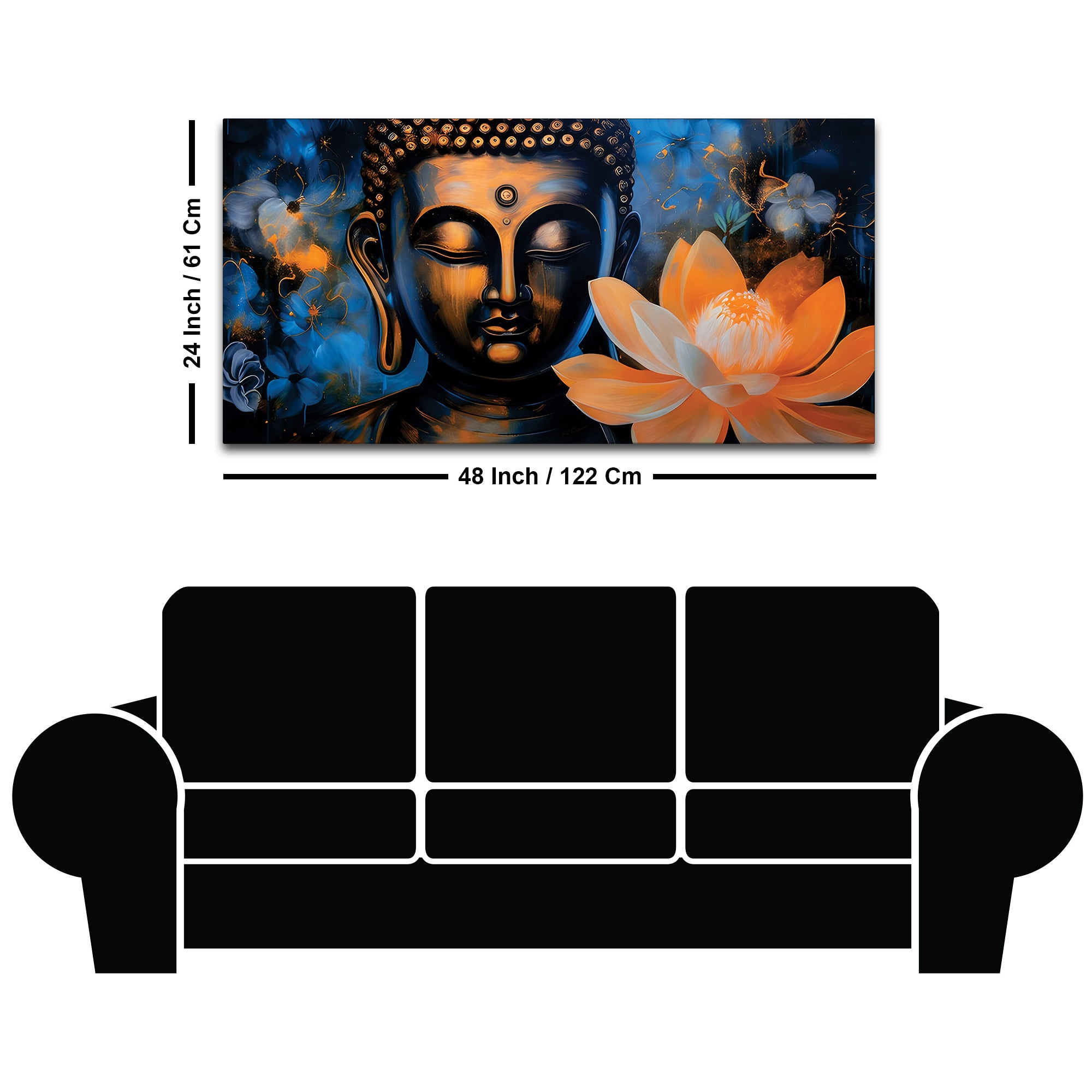Divine Buddha Painting for Spiritual Wall Art