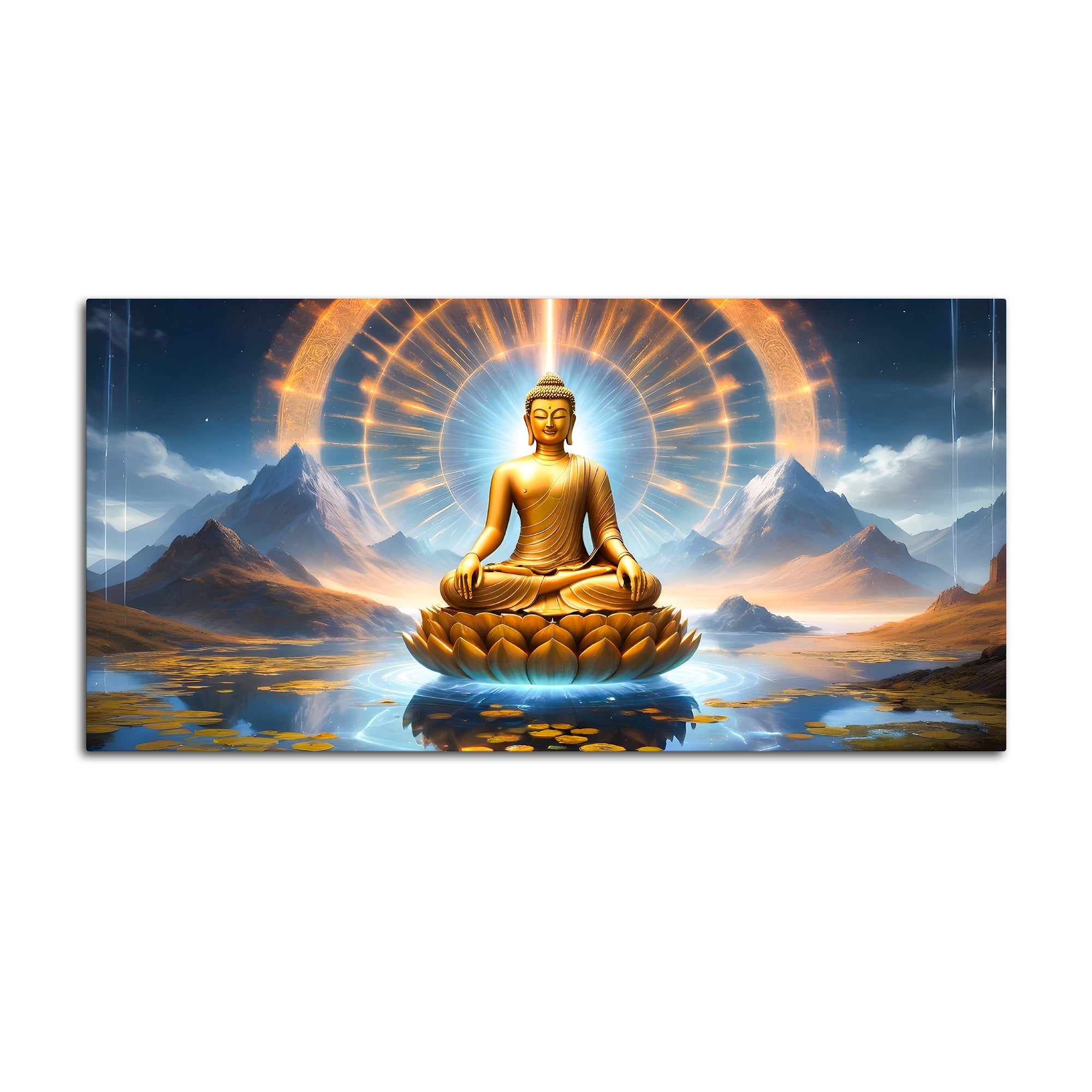 Divine & Elegant Buddha Wall Painting for Home & Office