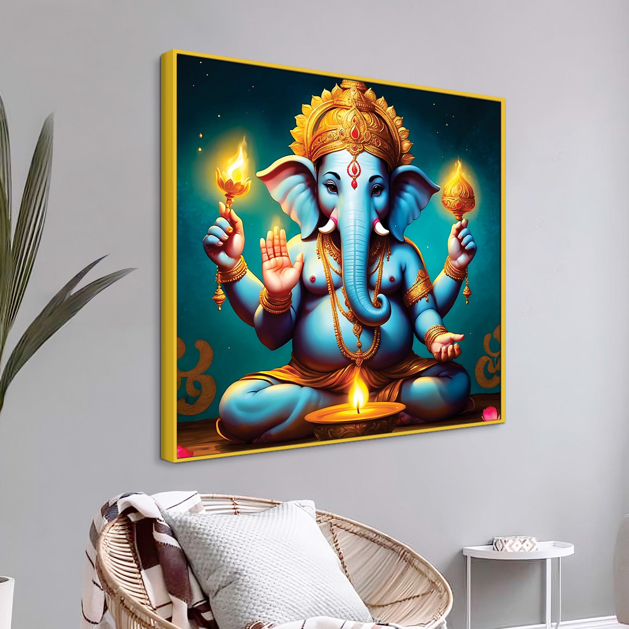 Divine Ganesha Wall Painting