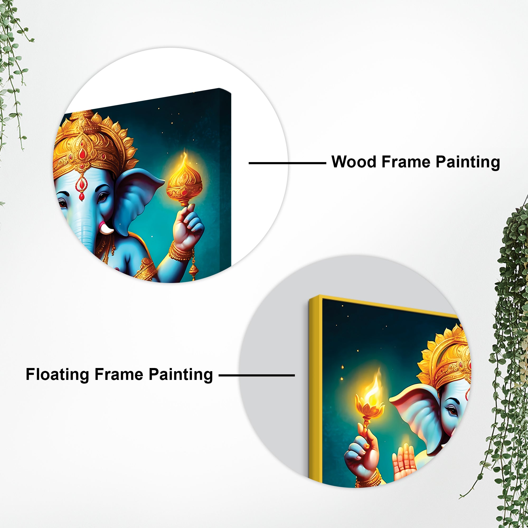 Divine Ganesha Wall Painting