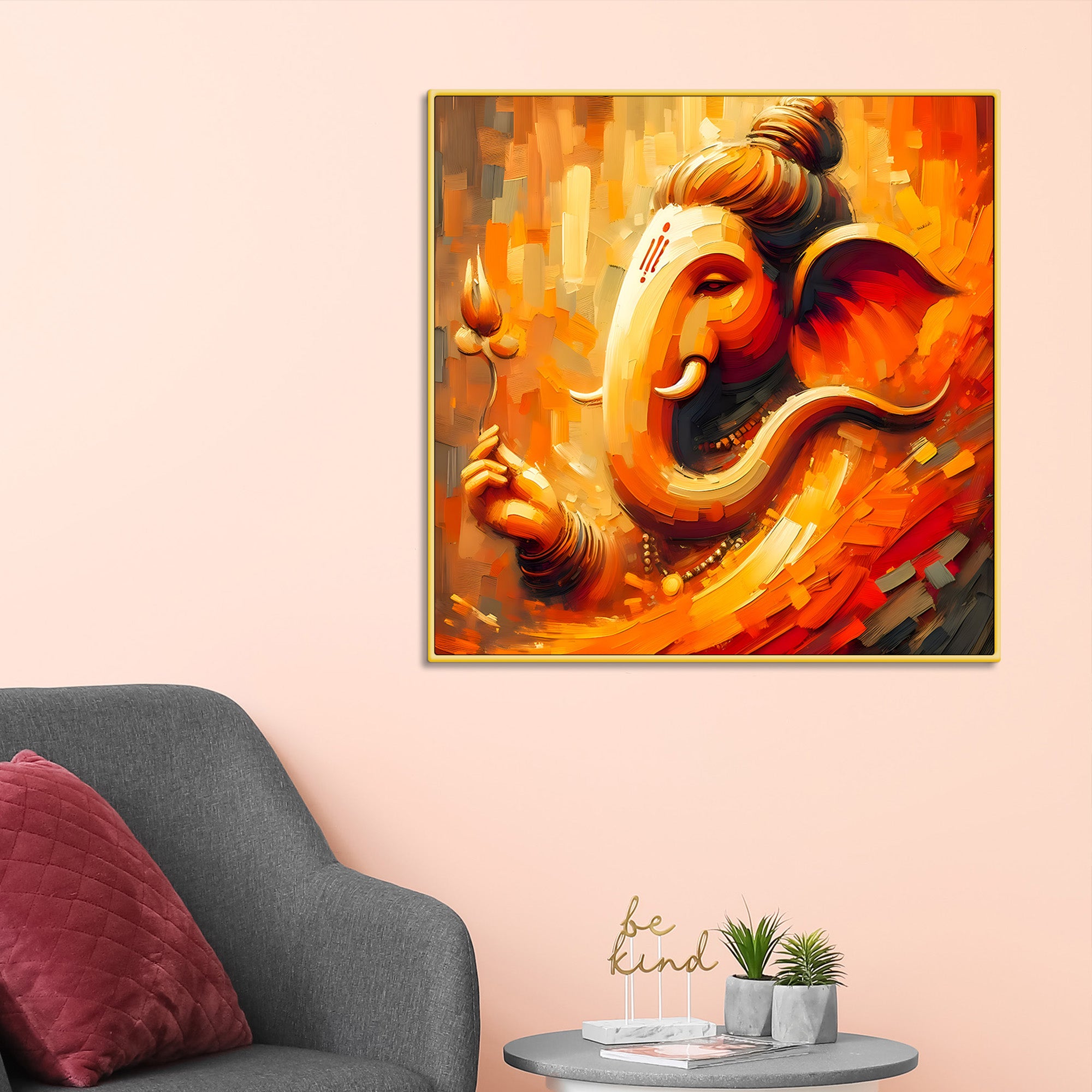 Divine Ganpati Bappa Painting