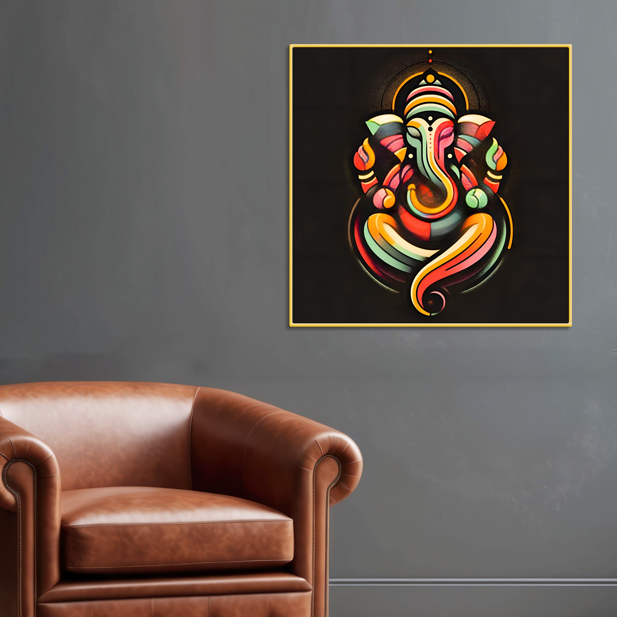 Divine Ganpati Bappa Wall Painting