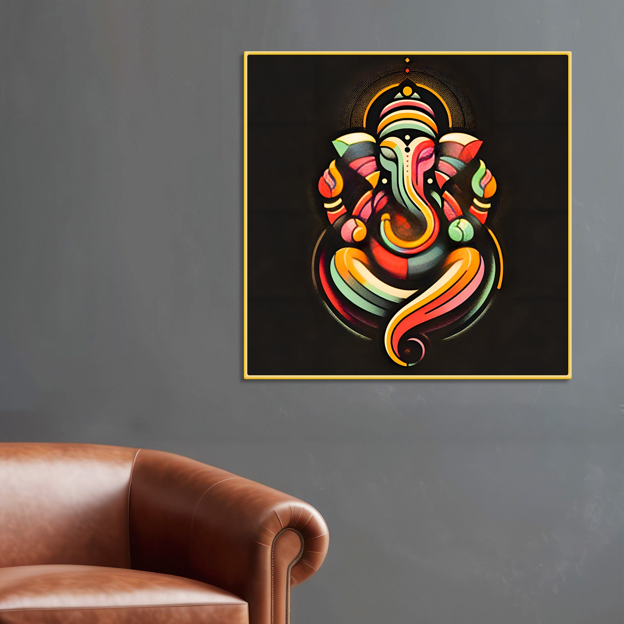 divine-ganpati-bappa-wall-painting