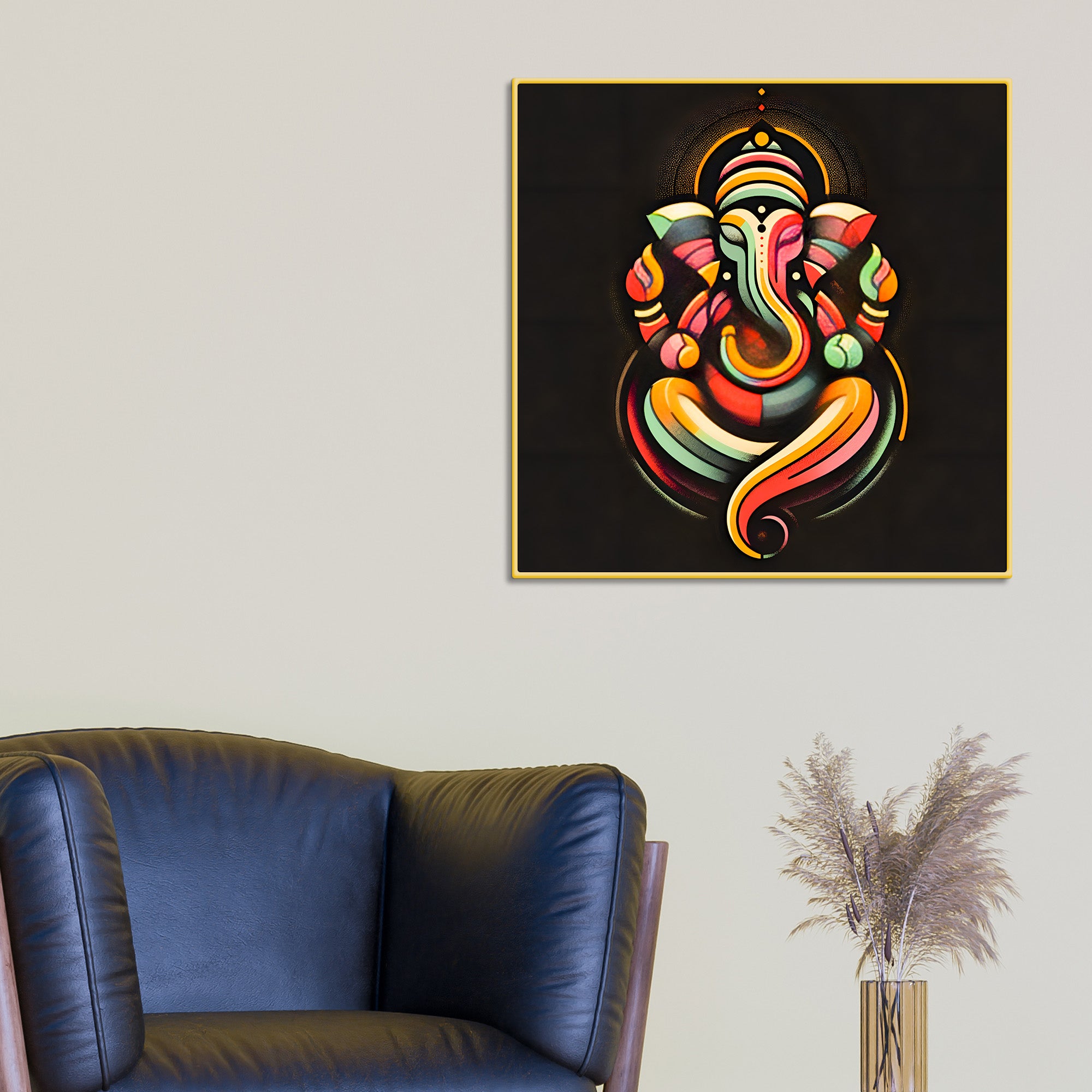divine-ganpati-bappa-wall-painting