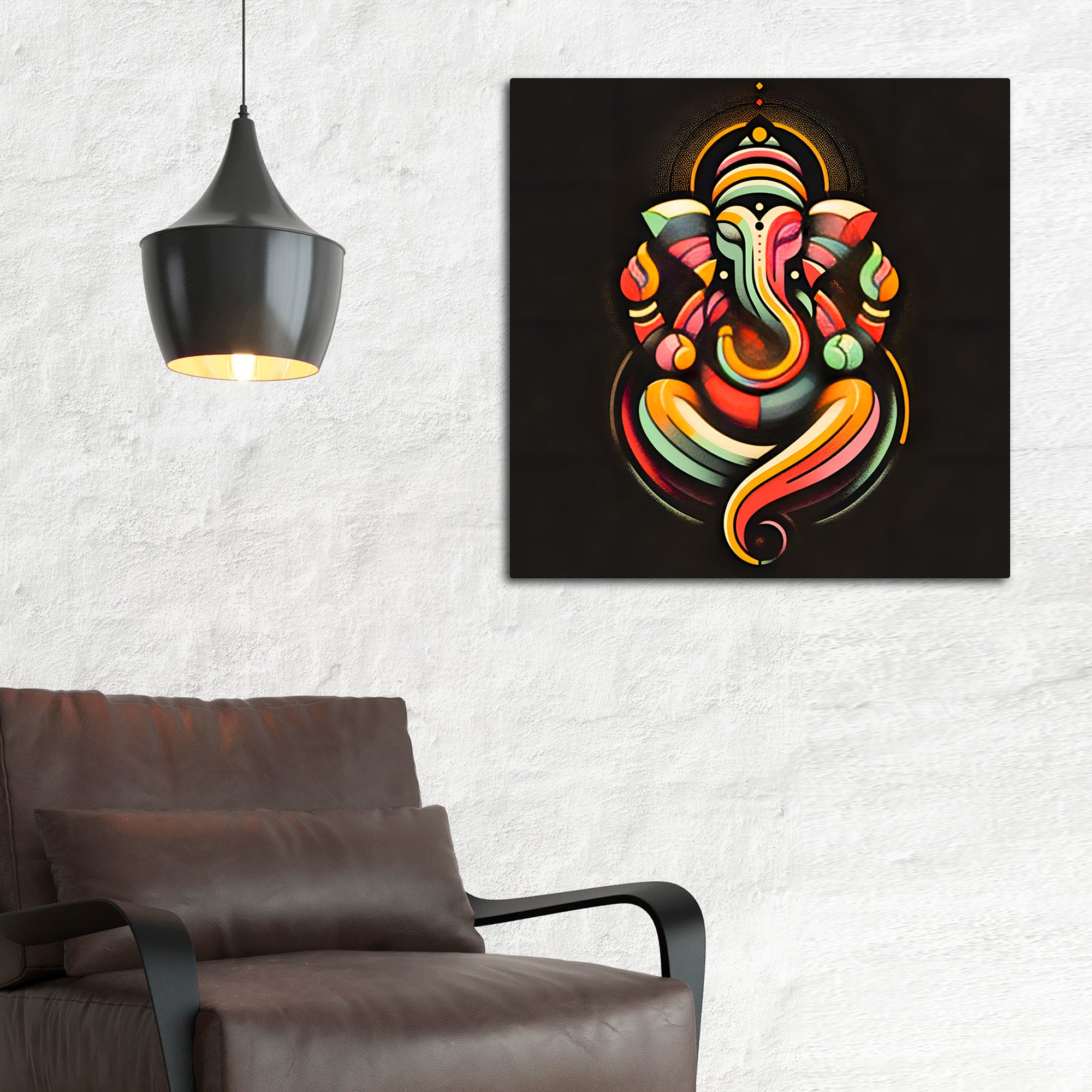 Divine Ganpati Bappa Wall Painting