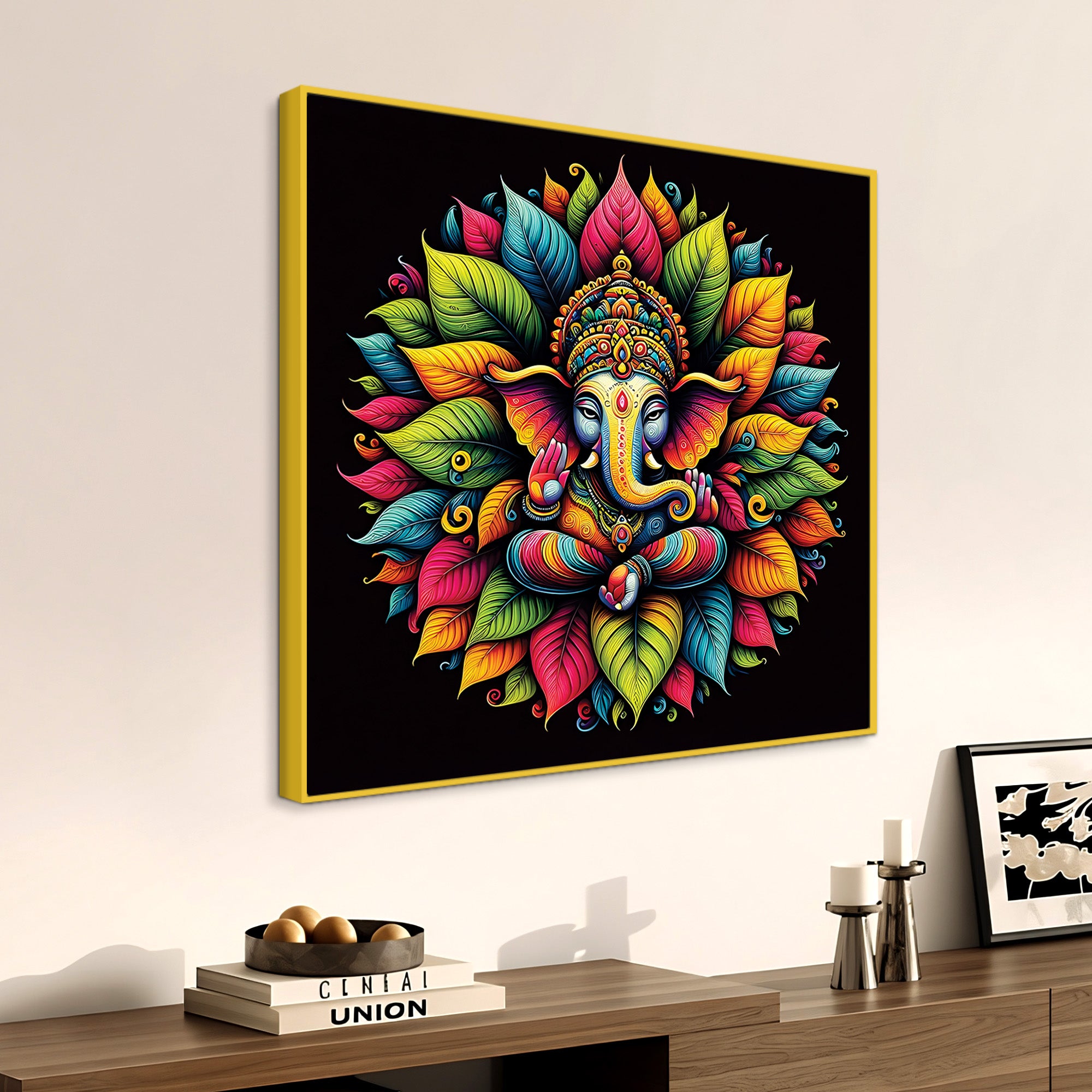 Divine Ganpati Canvas Wall Painting