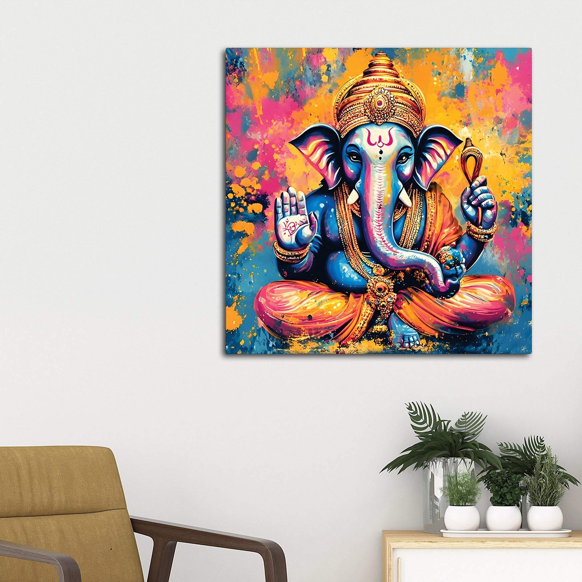 Divine Ganpati Ji Wall Painting