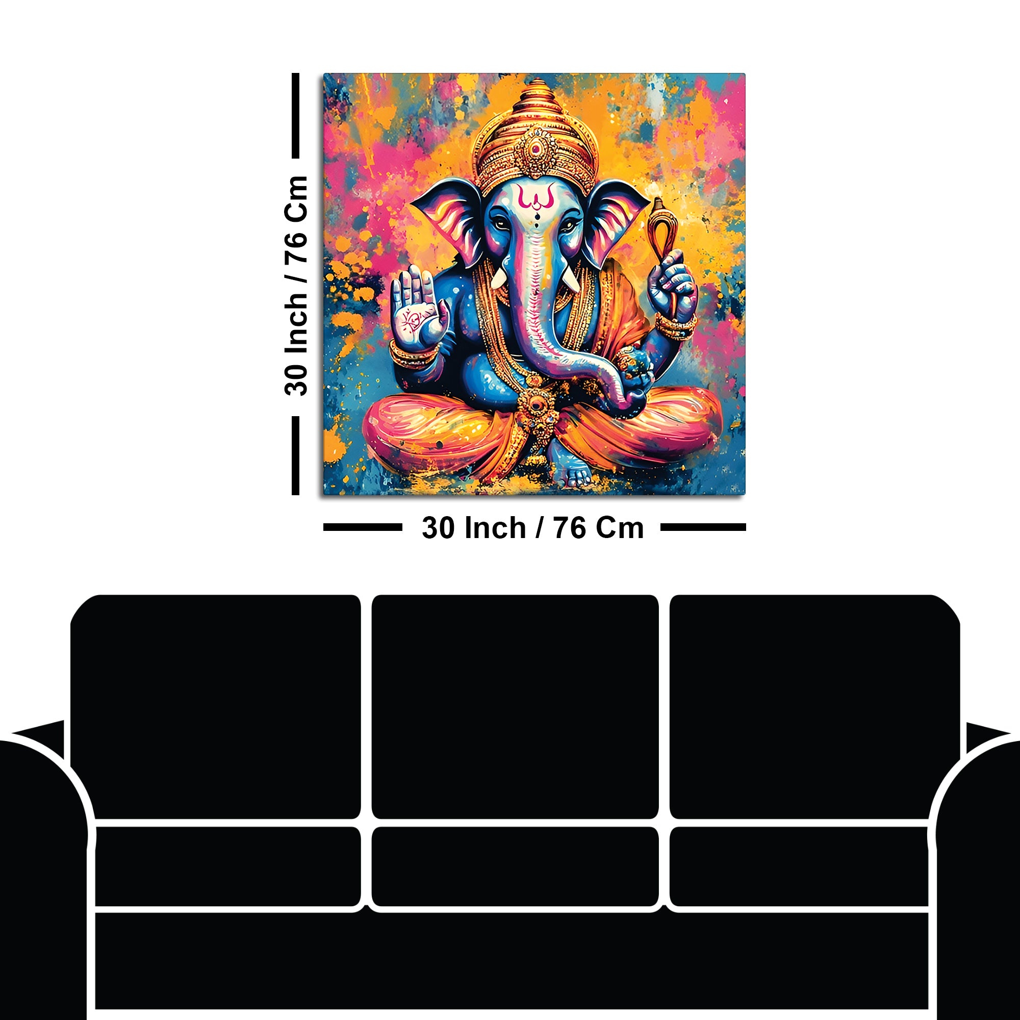 Divine Ganpati Ji Wall Painting