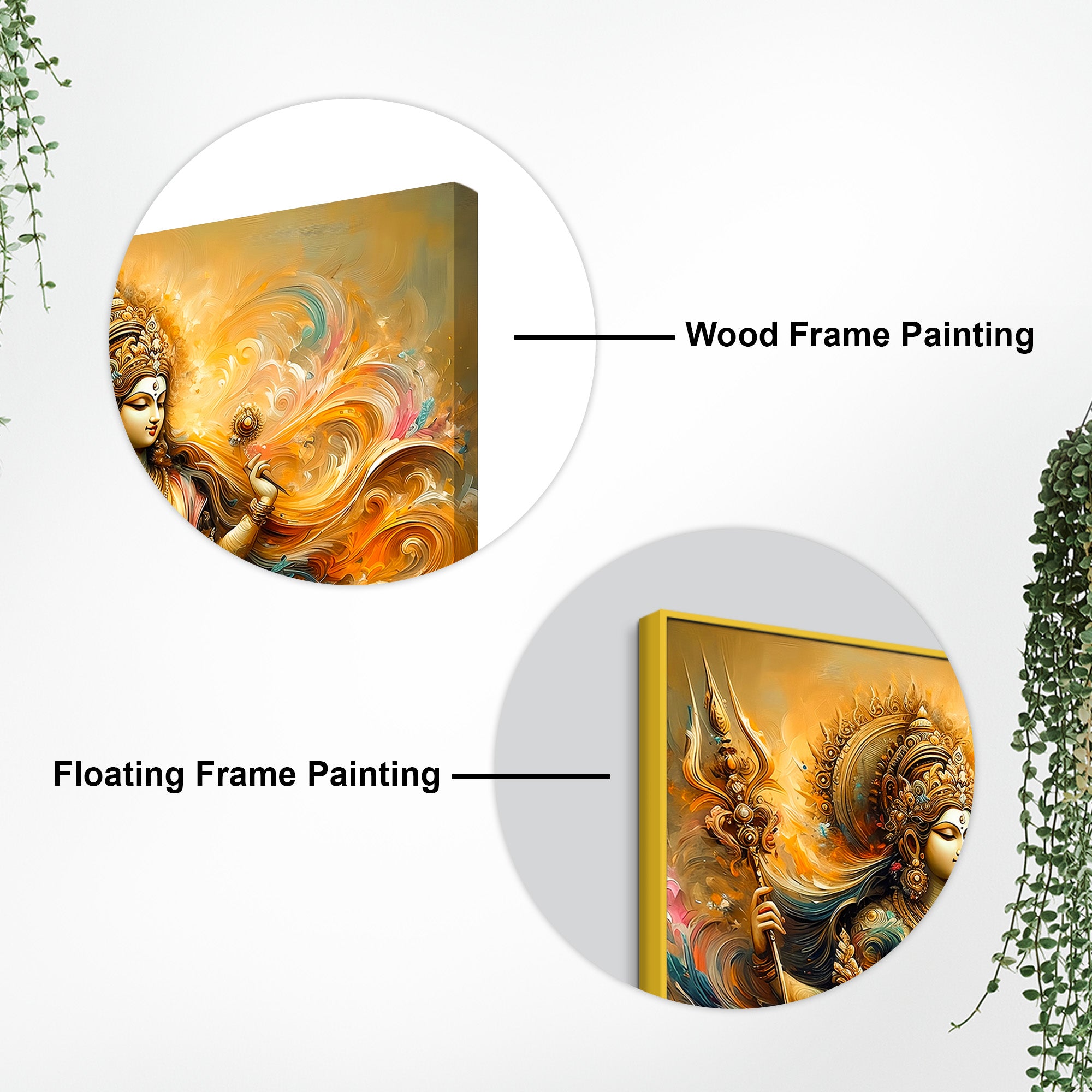 Divine Goddess Durga Premium Wall Painting