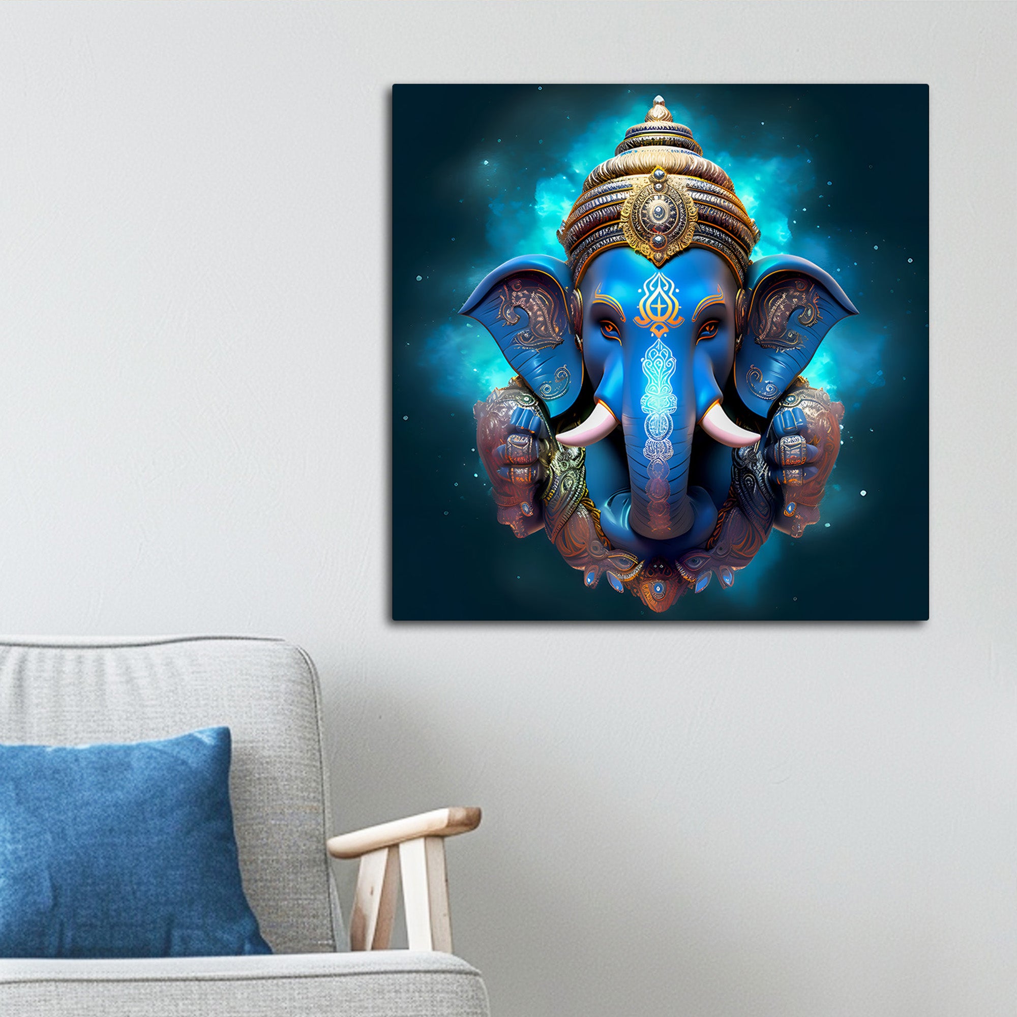 Divine Hindu Home Decoration Ganpati Bappa Painting