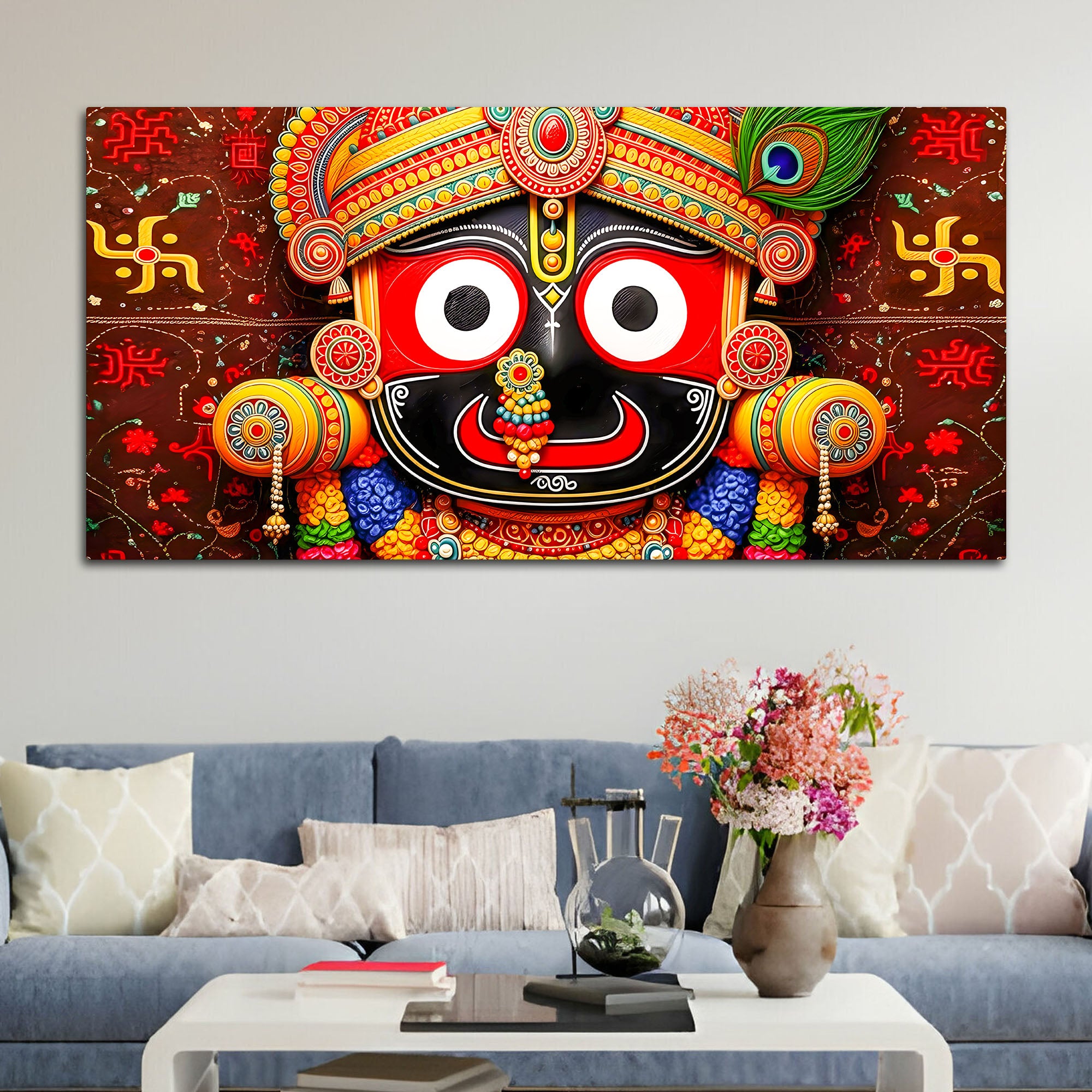 Divine Hindu Lord Jagannath Painting for Home & Office