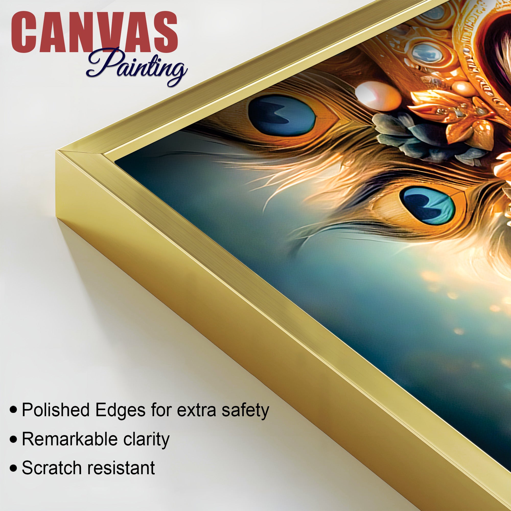 Divine Krishna Canvas Painting for Elegant Living Room Wall