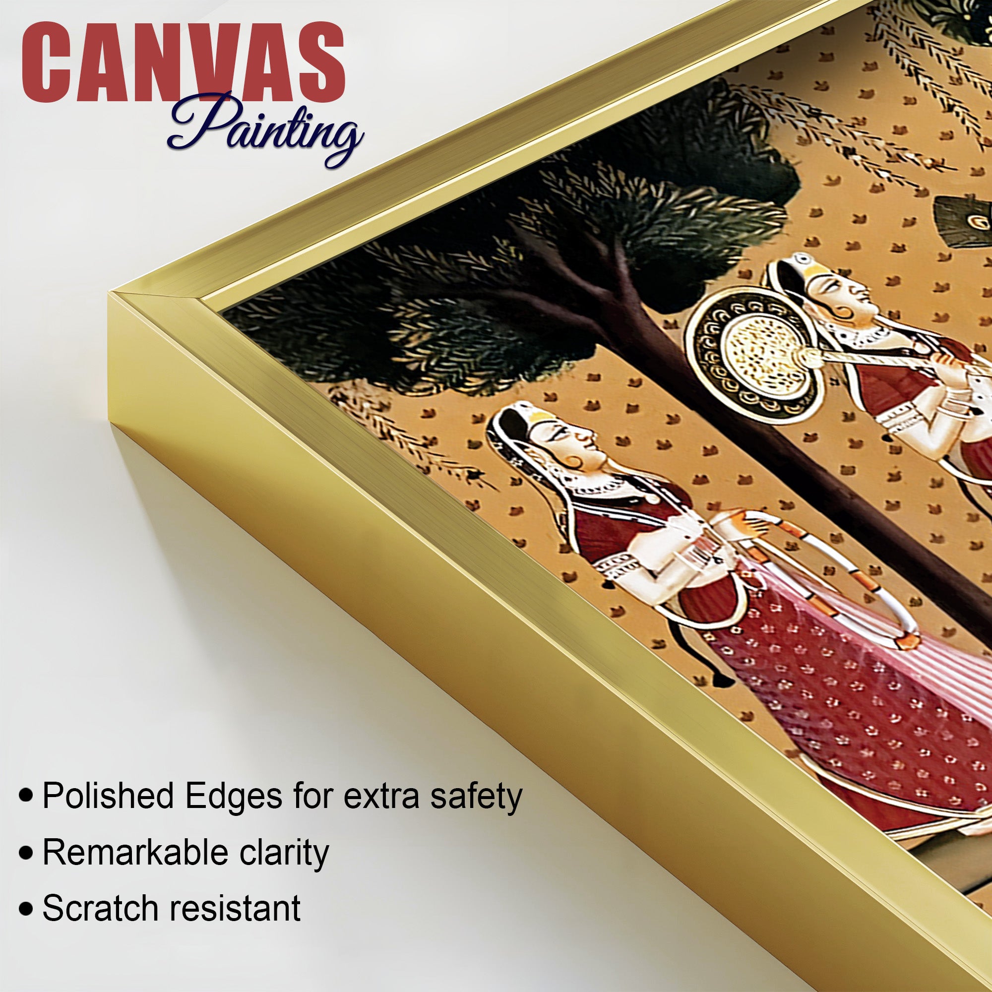 Divine Krishna Raas Leela Pichwai Canvas Wall Painting