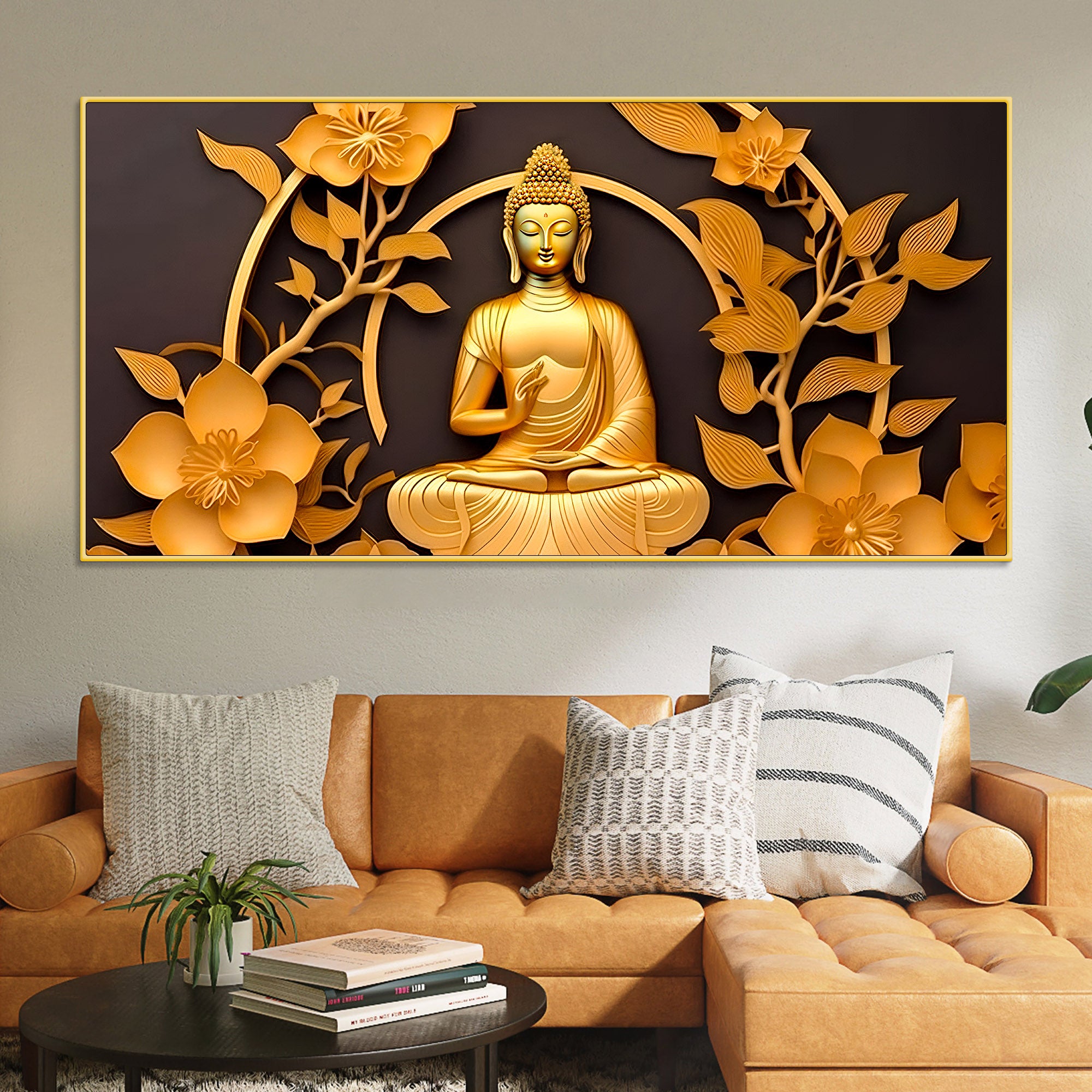 Divine Lord Buddha Canvas Wall Décor Painting