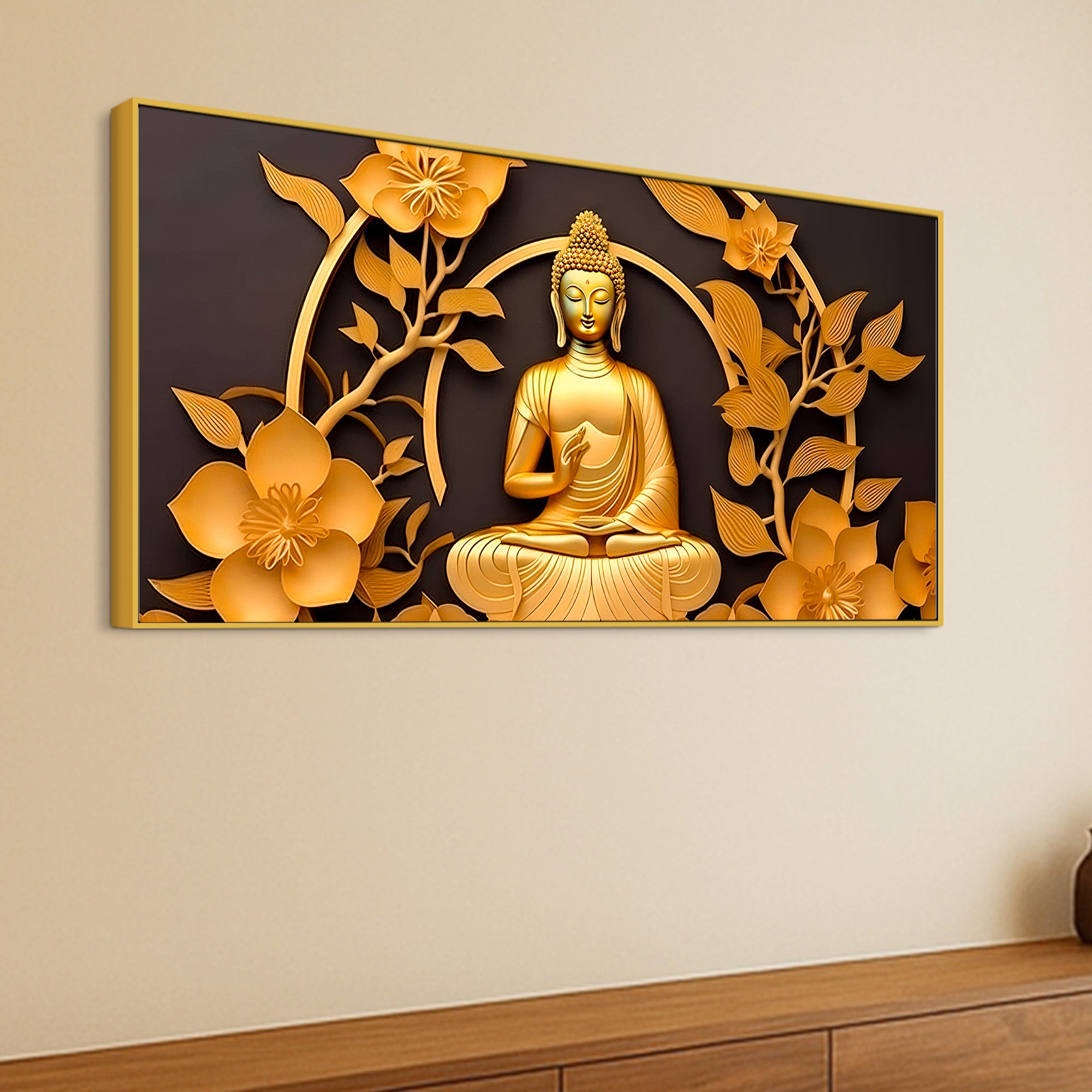 Divine Lord Buddha Canvas Wall Décor Painting