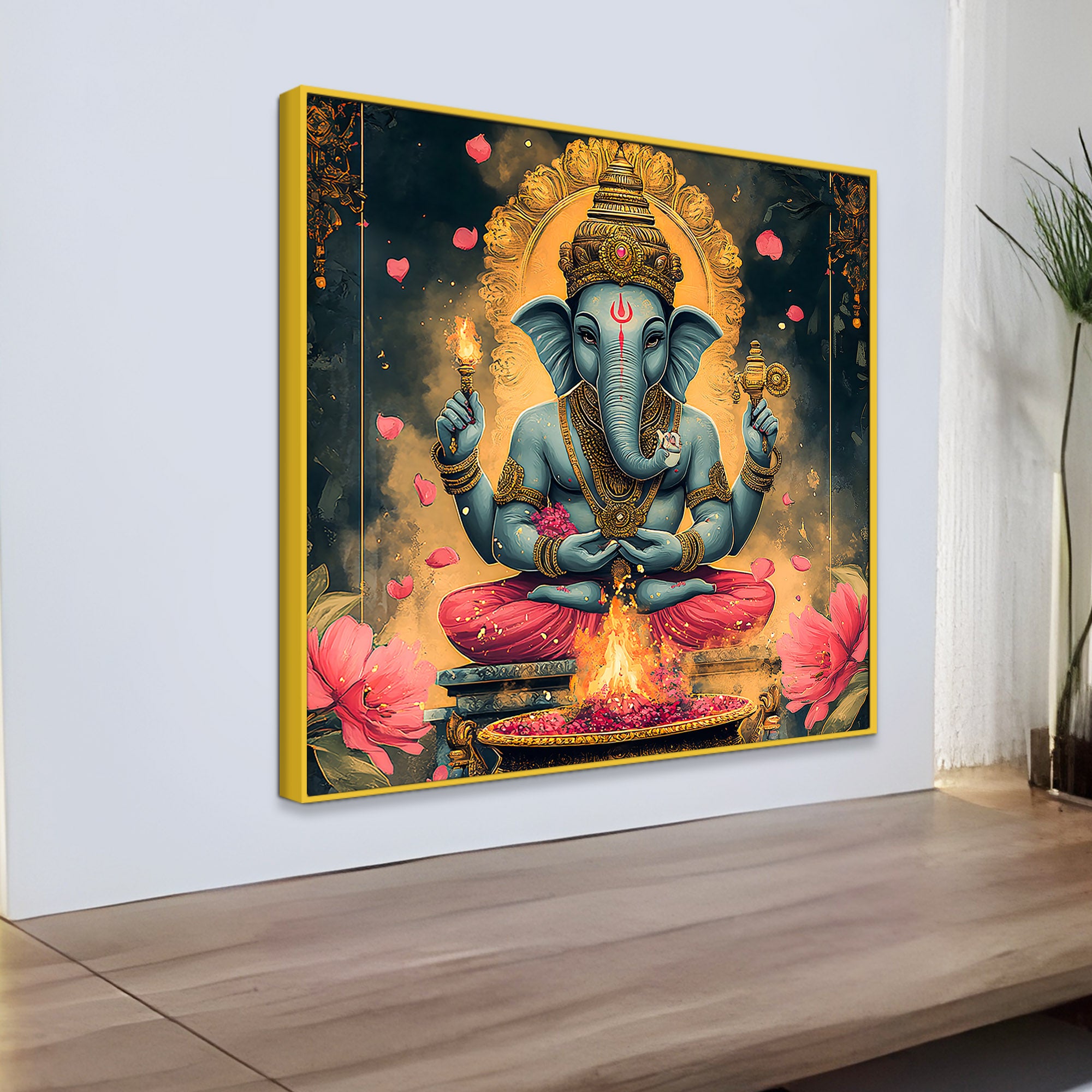 Divine Lord Ganesha Home Decoration Painting
