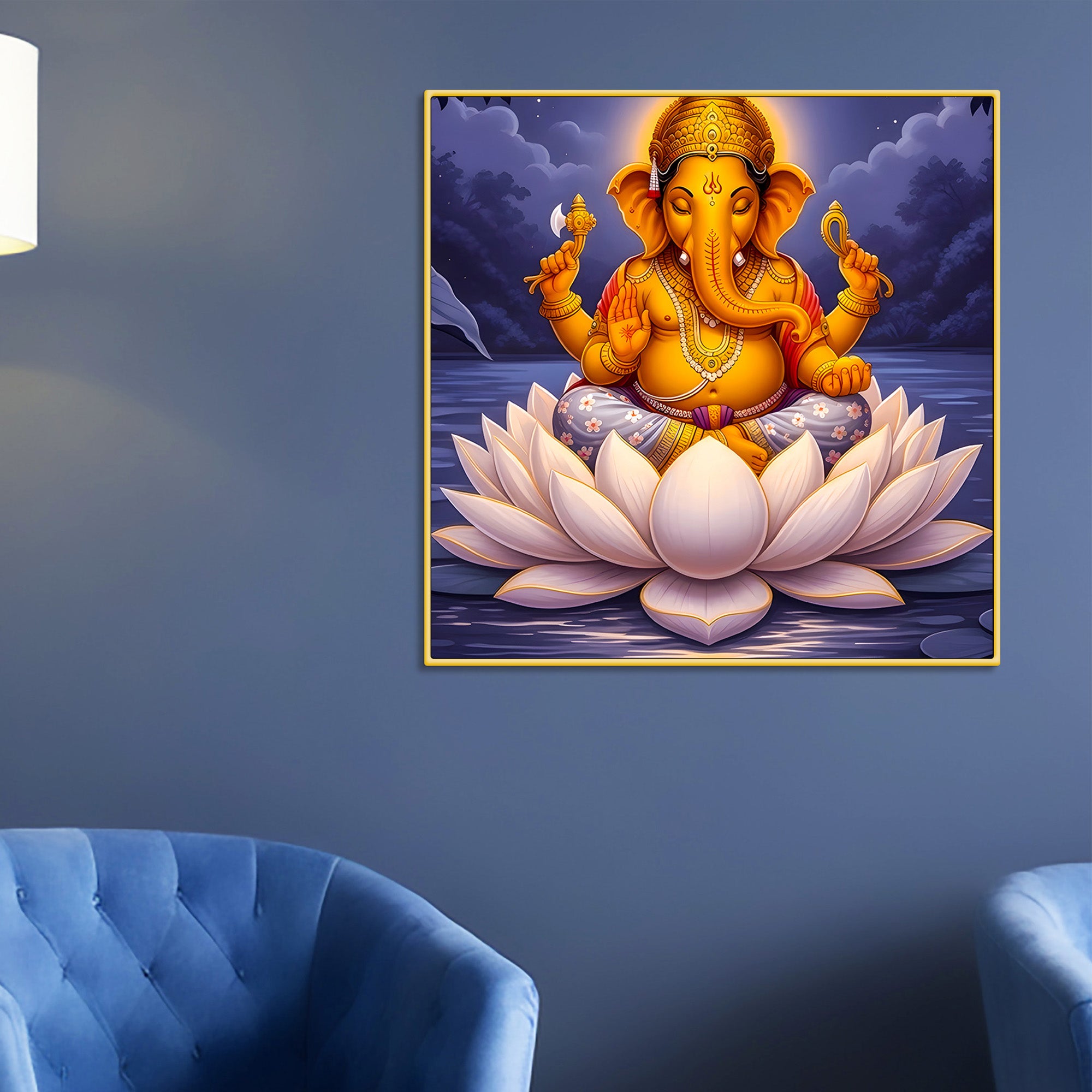 divine-lord-ganesha-wall-decor-painting