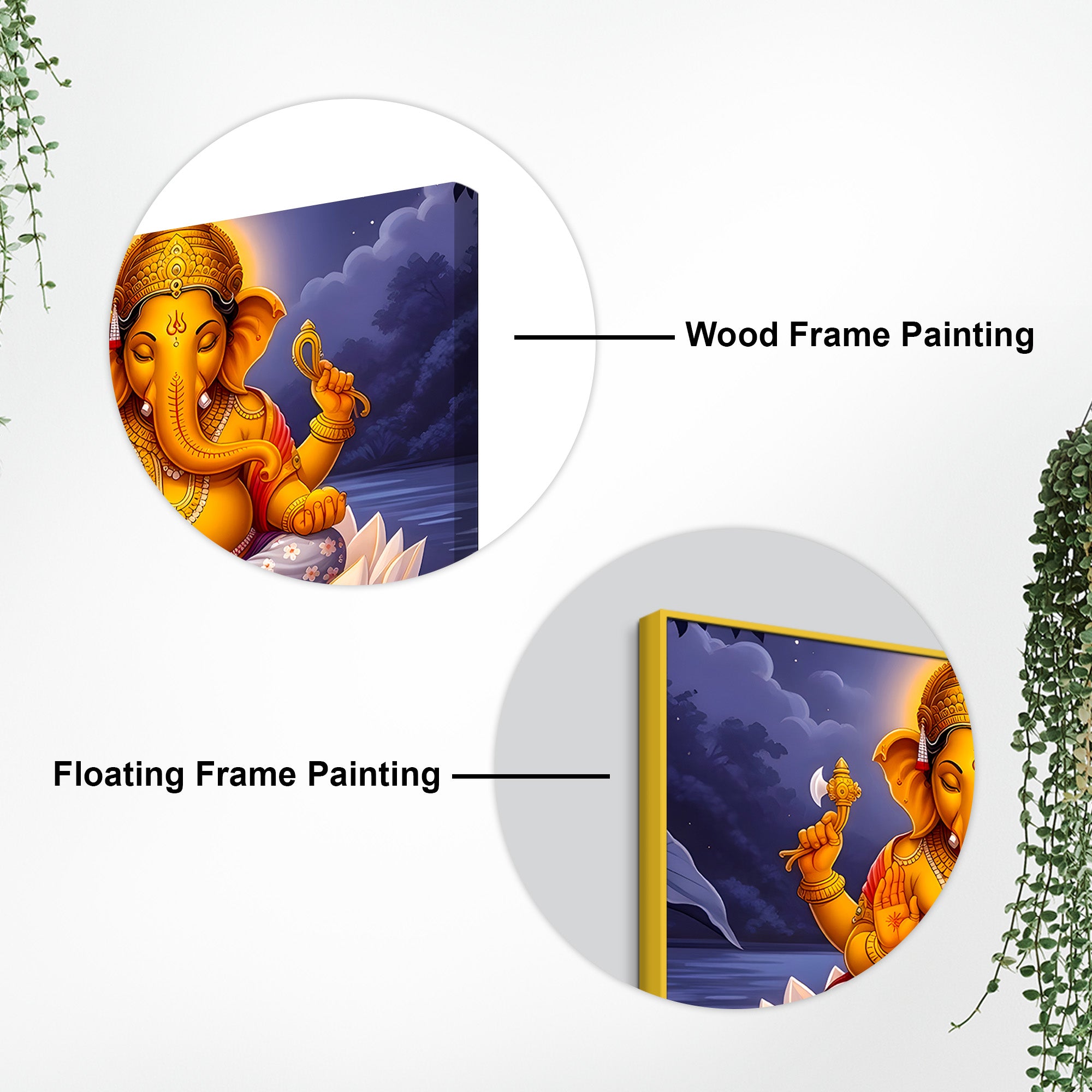 Divine Lord Ganesha Wall Décor Painting