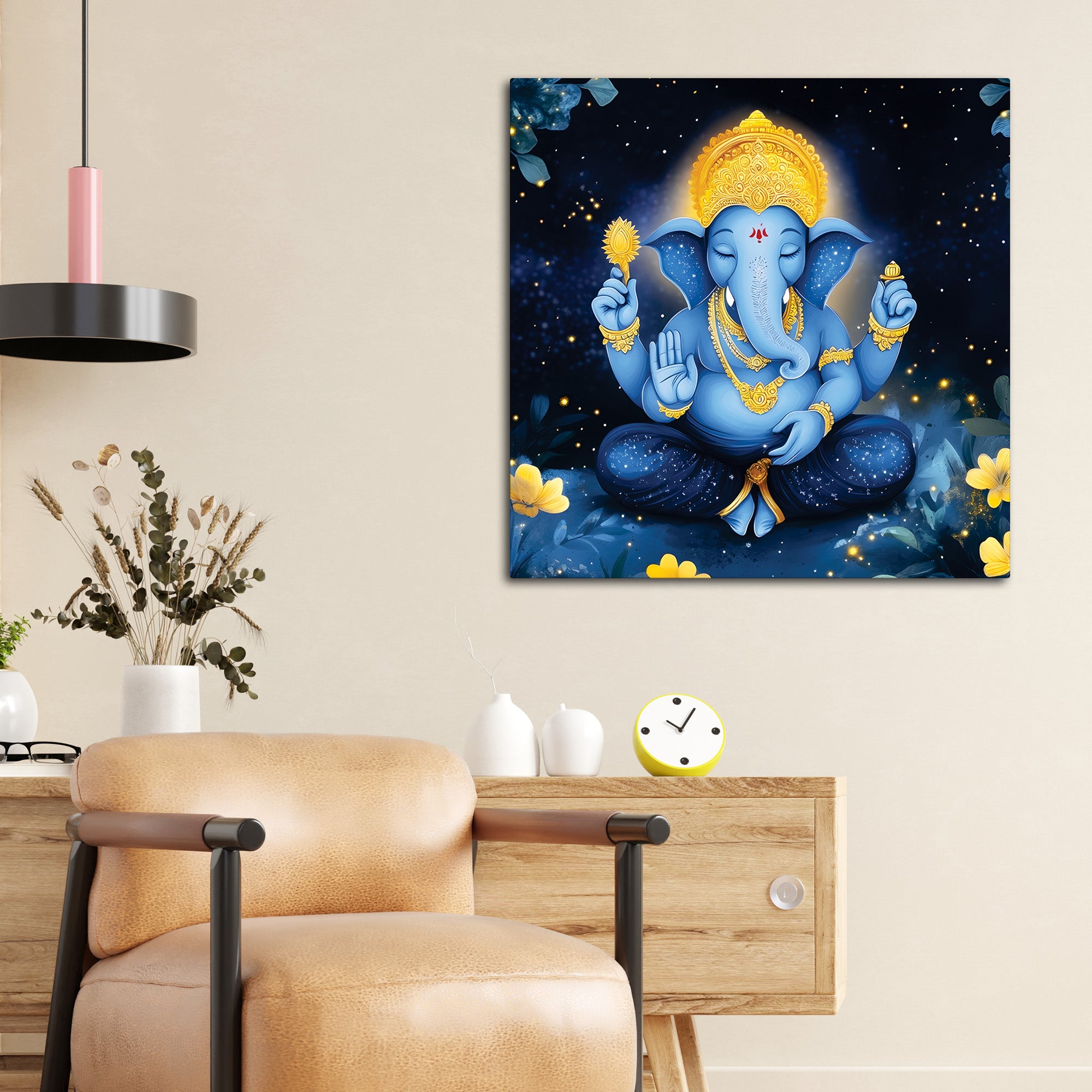 Divine Lord Ganpati Wall Painting