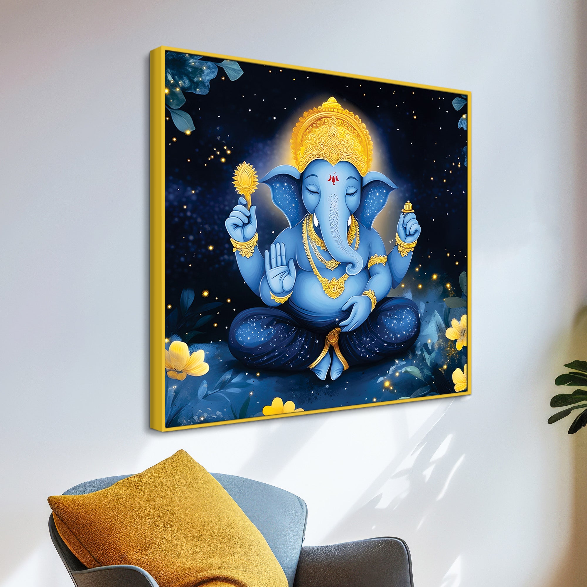Divine Lord Ganpati Wall Painting