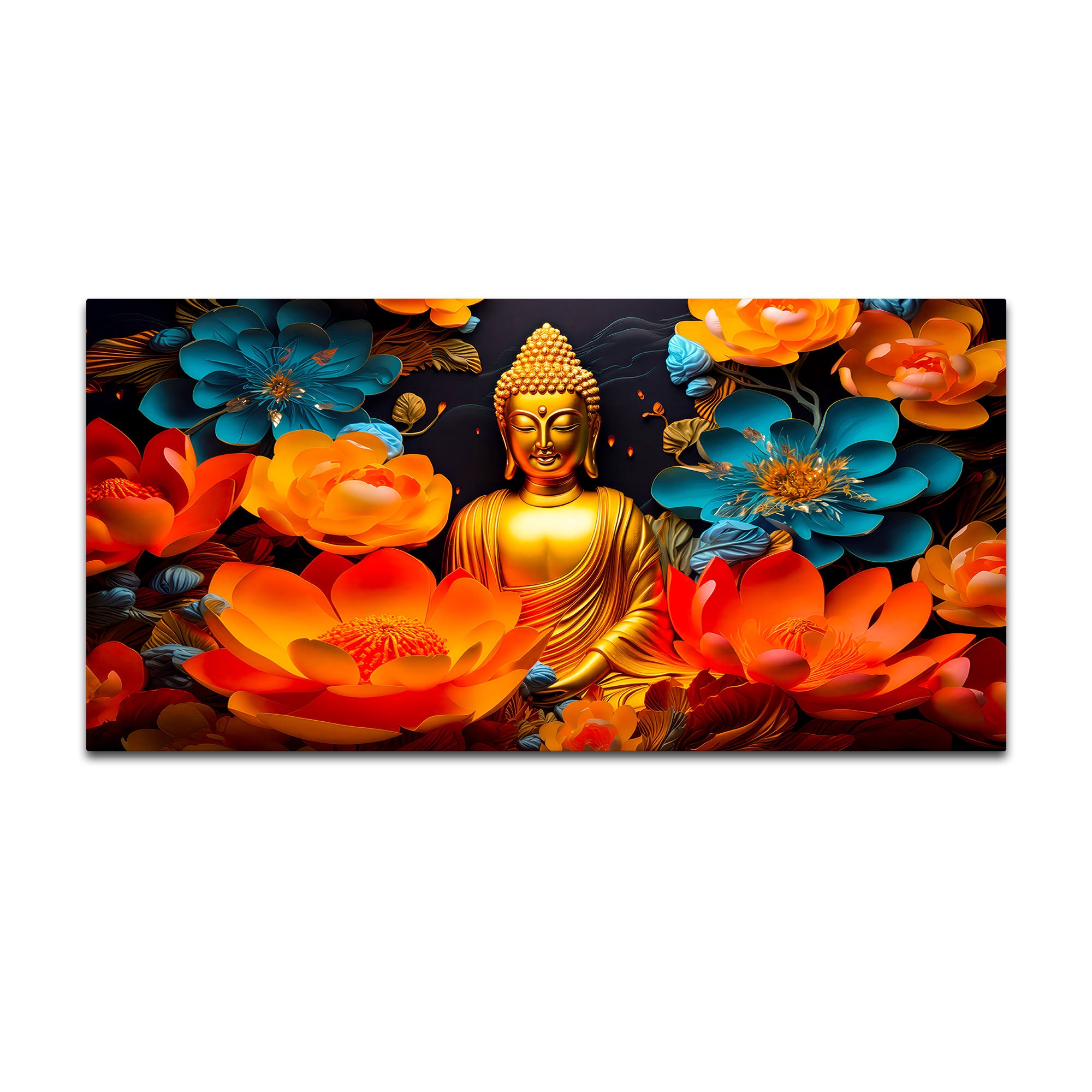 Divine Lord Gautam Buddha Wall Painting for Premium Spiritual Decor