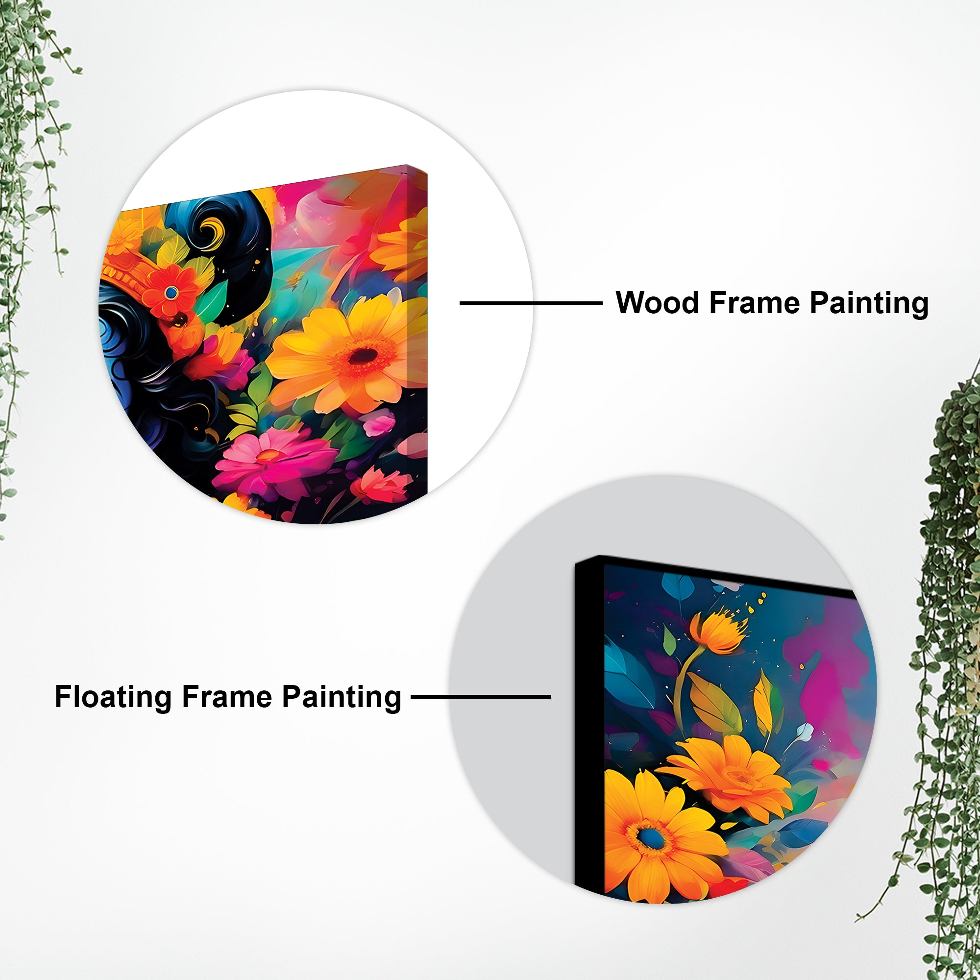 Divine Lord Krishna Colorful Canvas Painting for Home