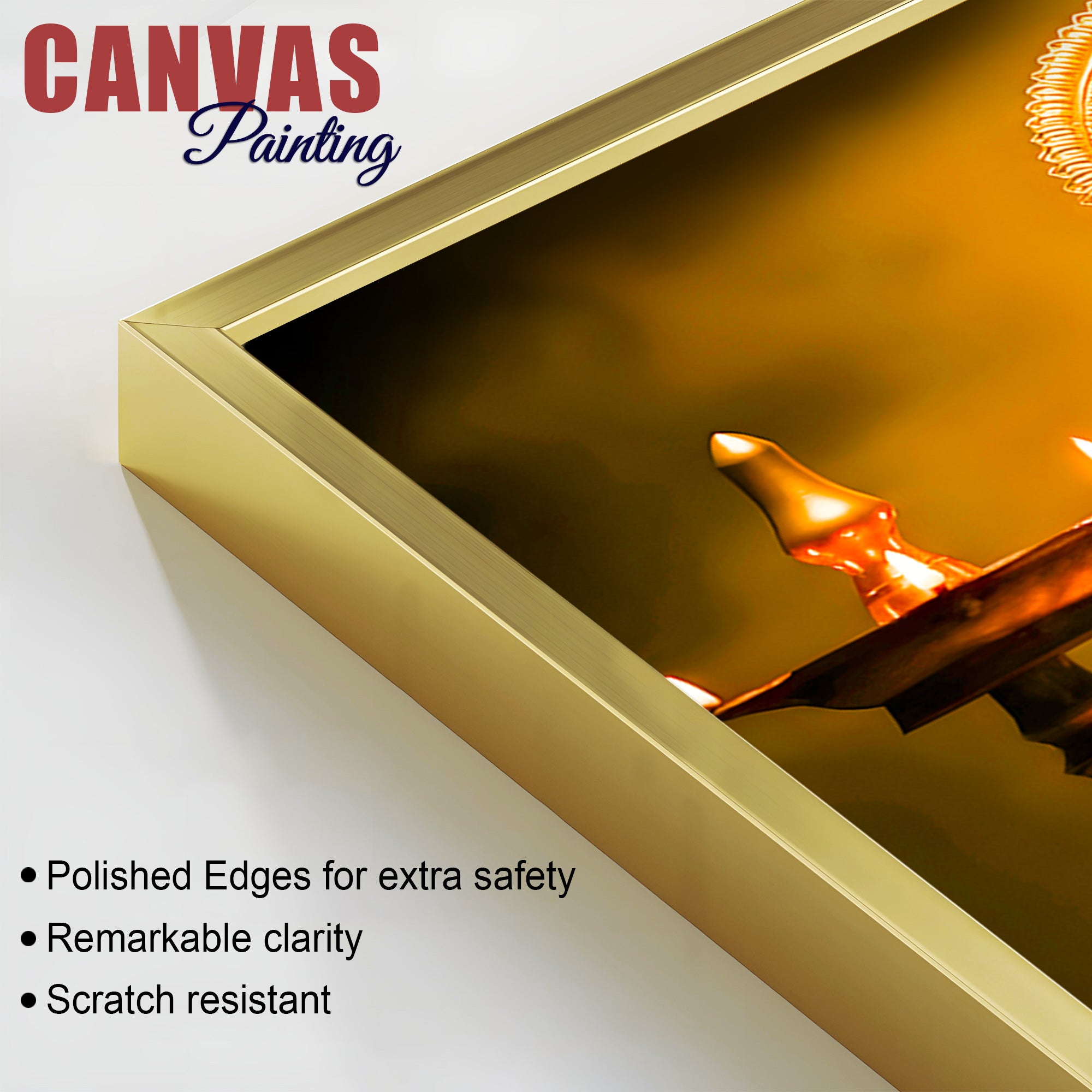 Divine Lord Krishna in Meditation with Flute Canvas Wall Painting