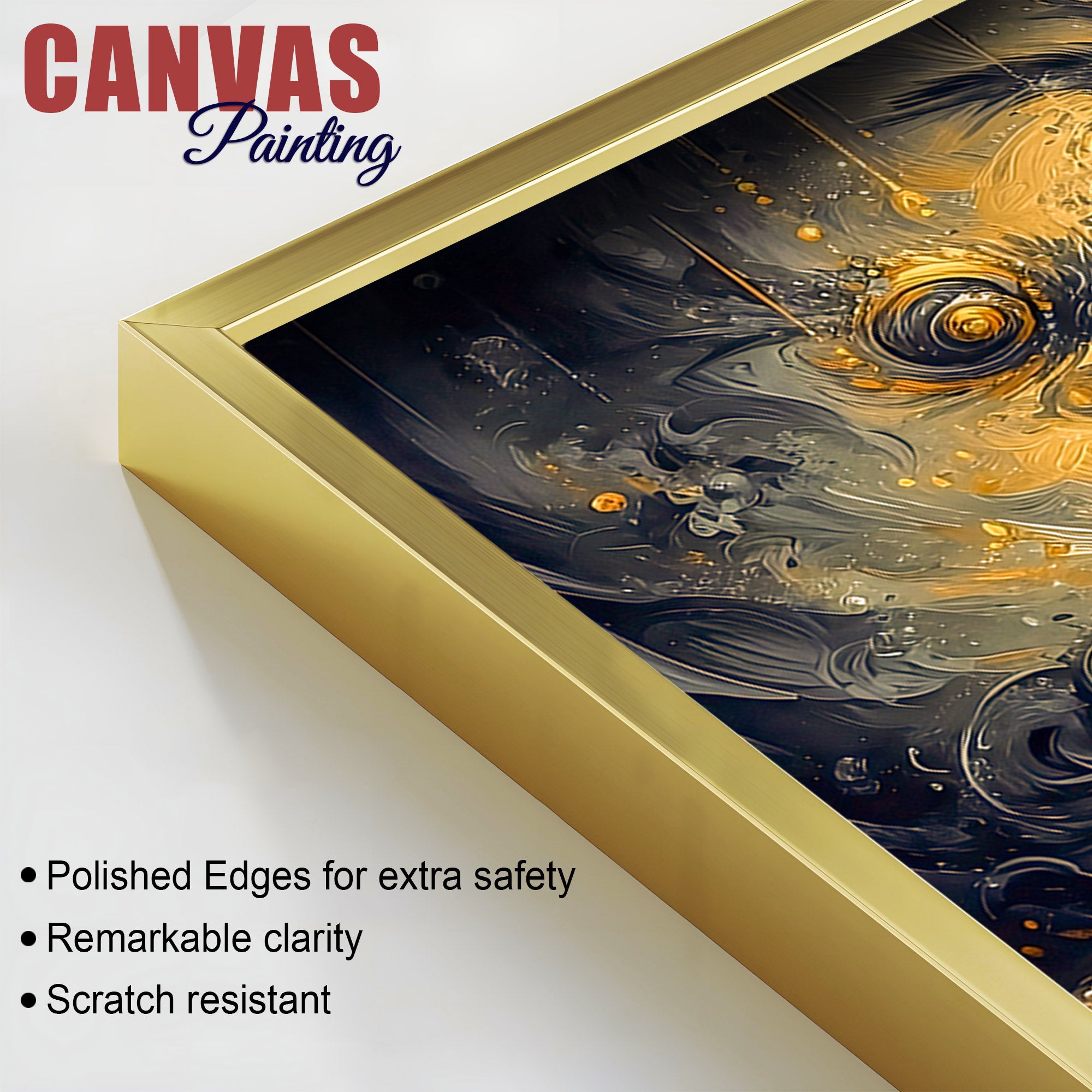 Divine Shri Krishna Playing Flute Canvas Wall Painting