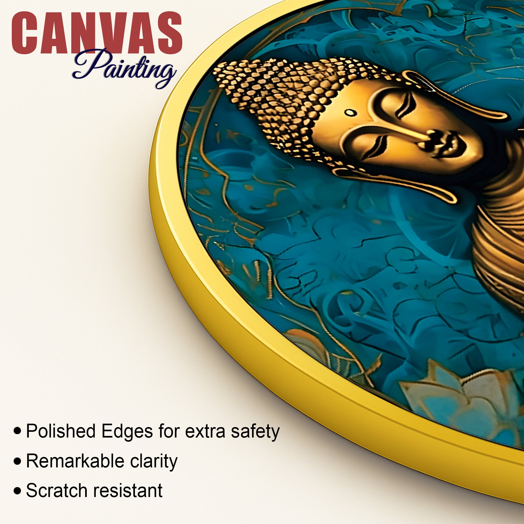 Elegant Buddha Spiritual Canvas Wall Art Painting