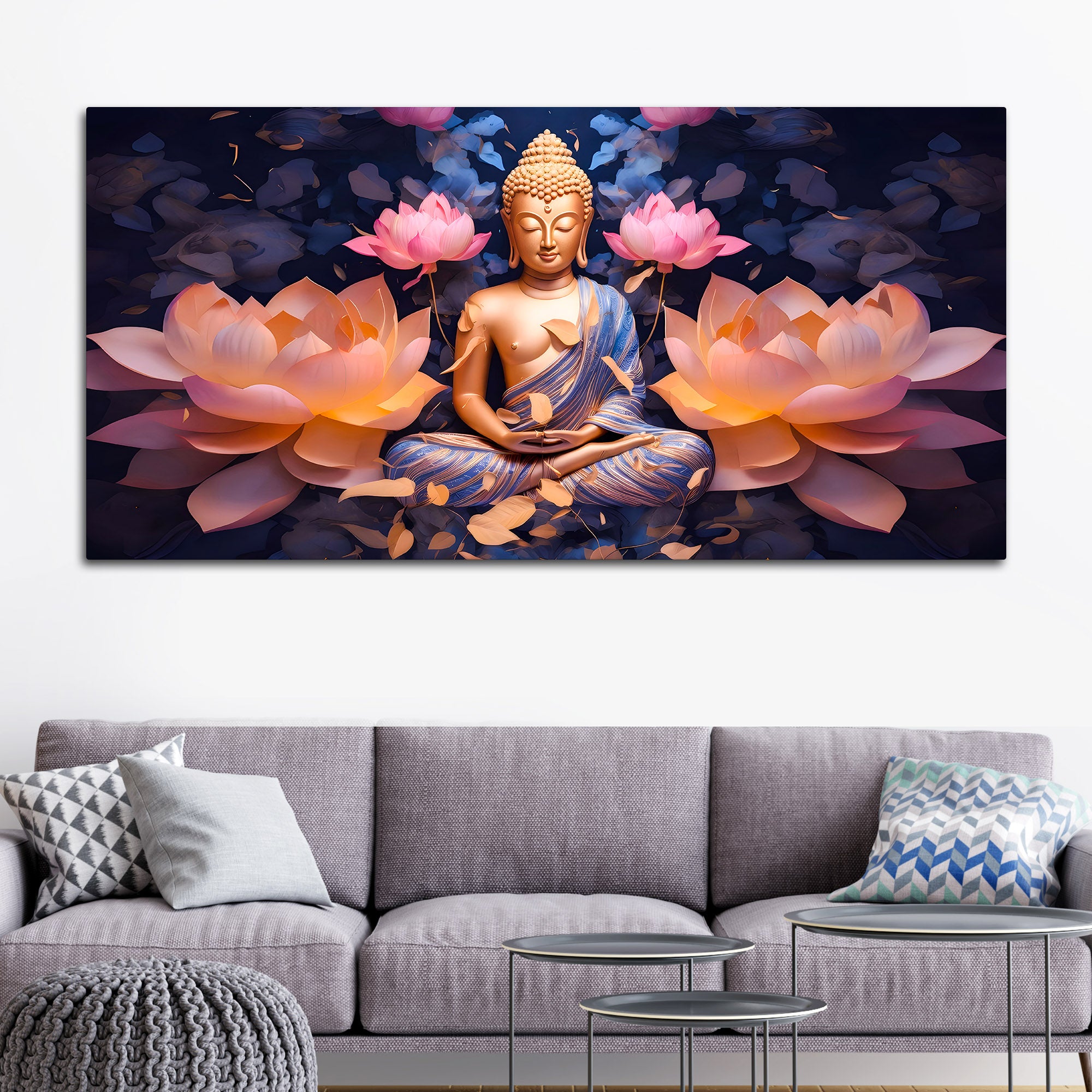 Elegant Buddha Wall Painting for Premium Home Decoration