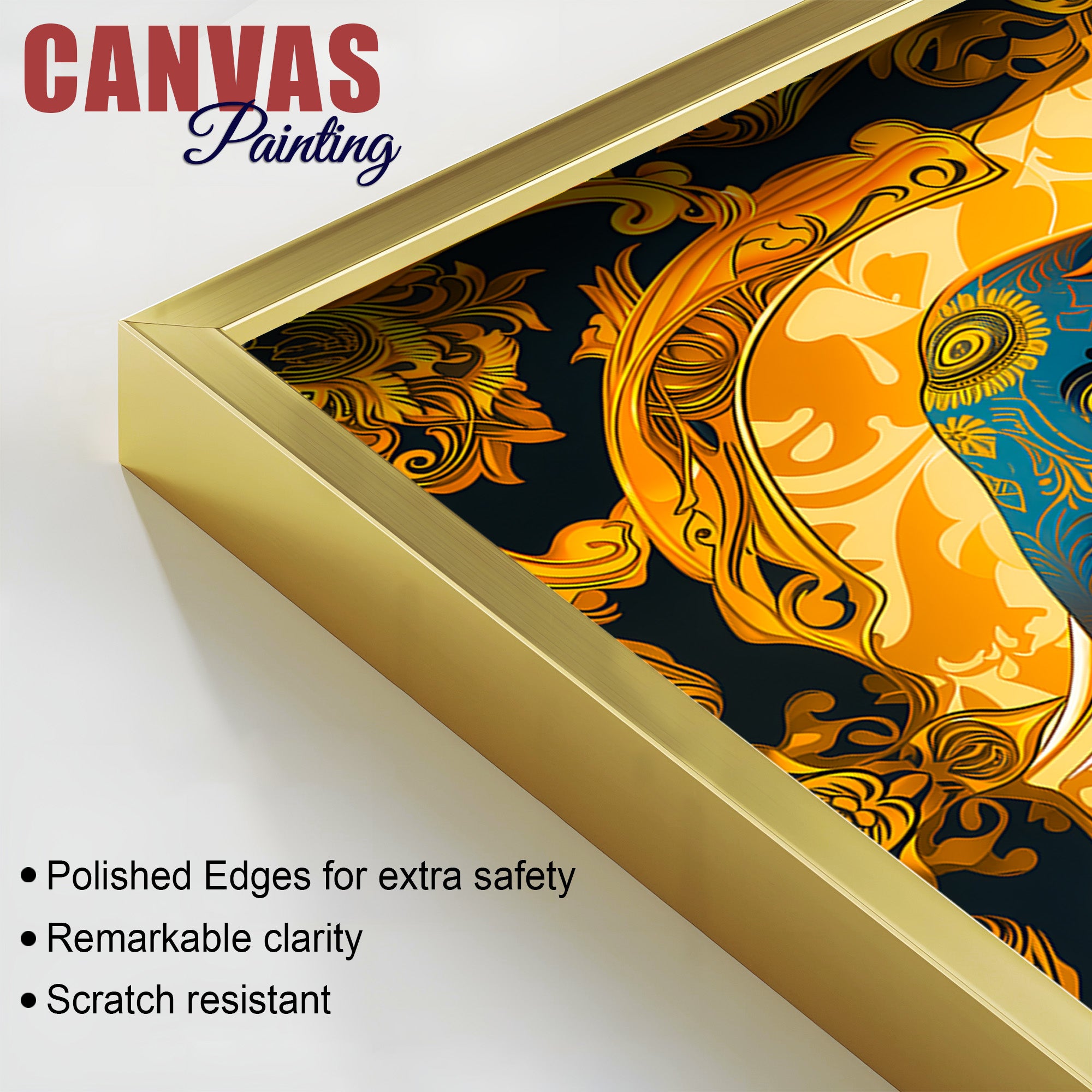 Elegant Elephant Painting for Living Room Wall Décor