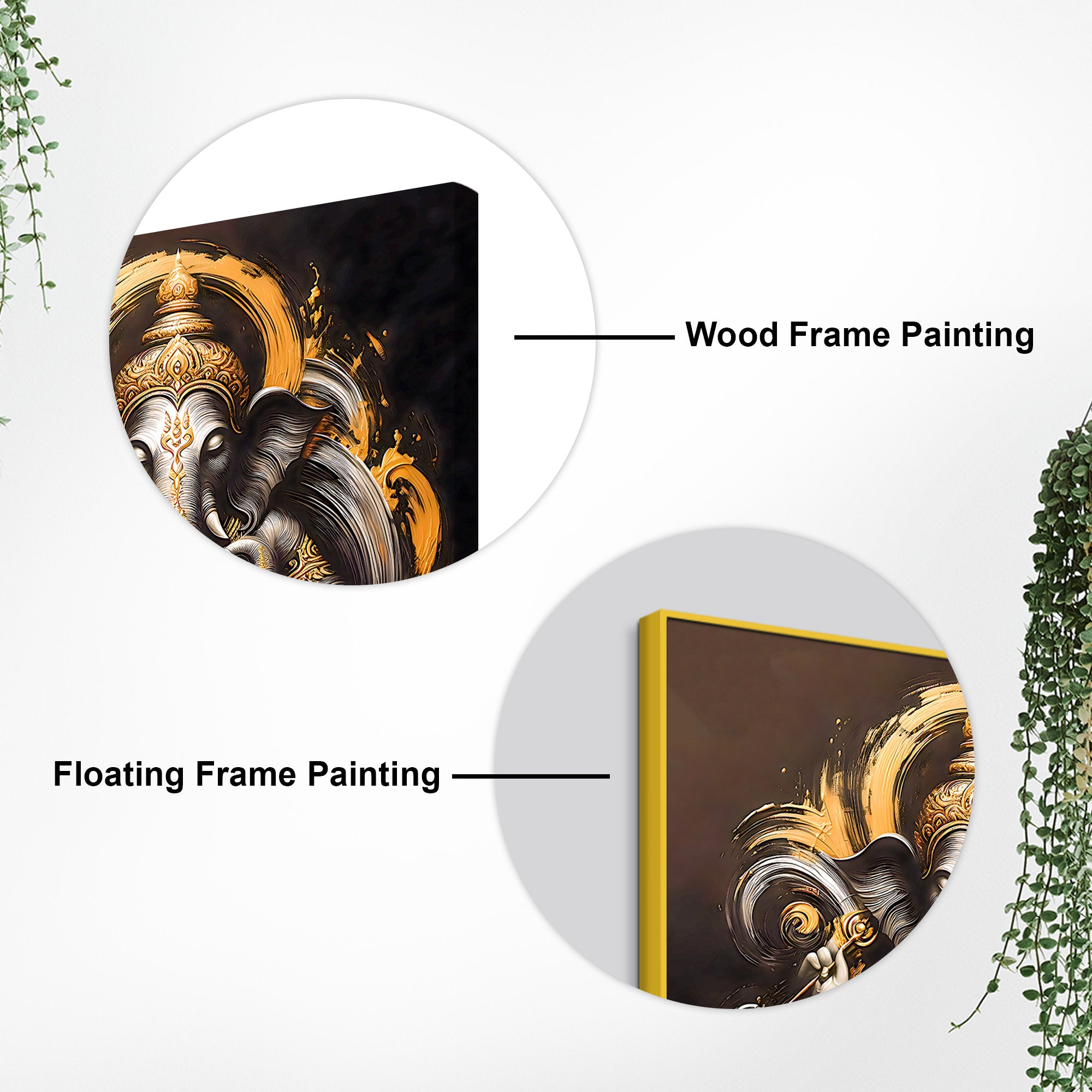 Elegant Ganesh Ji Painting