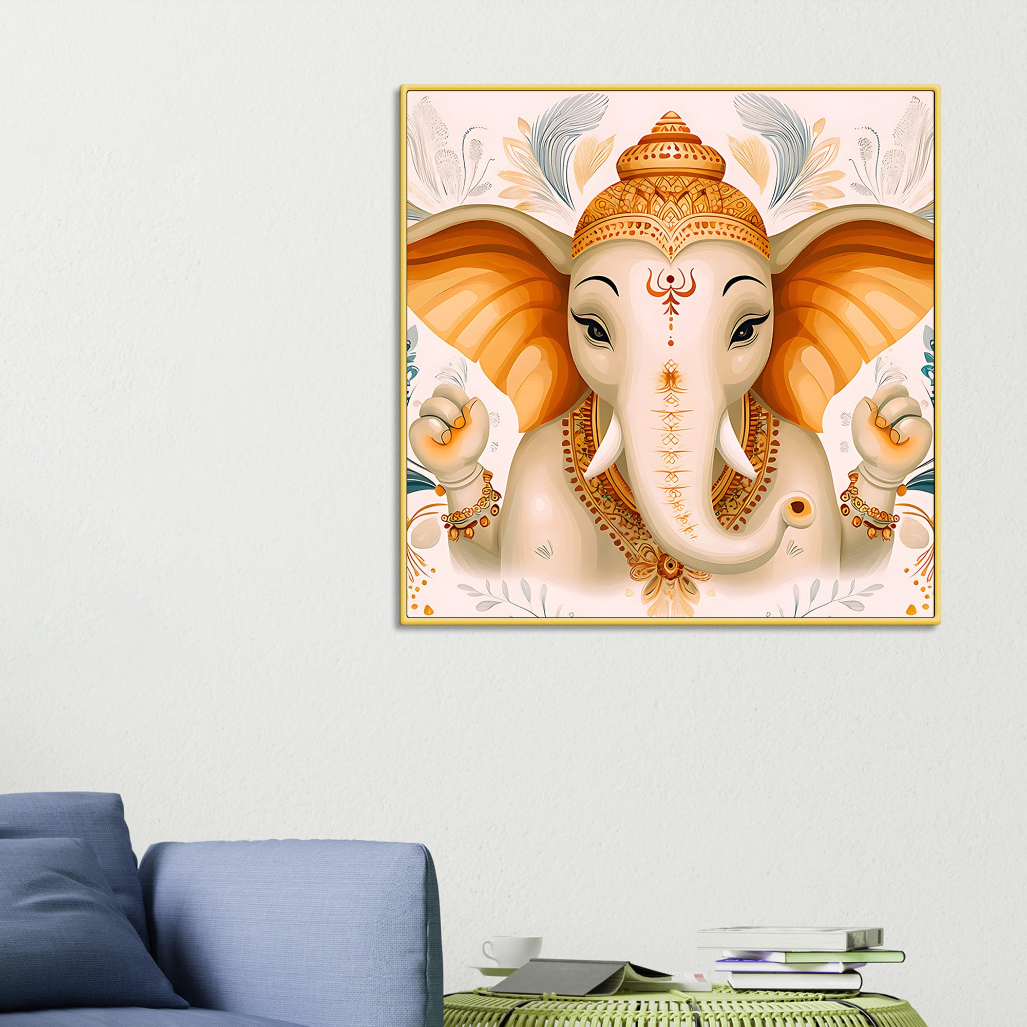 elegant-ganesh-ji-wall-painting