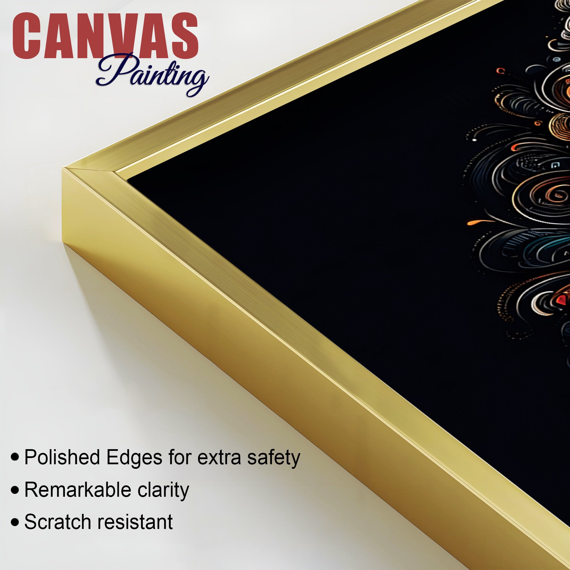 Elegant Ganesha Pooja Room Wall Décor Painting