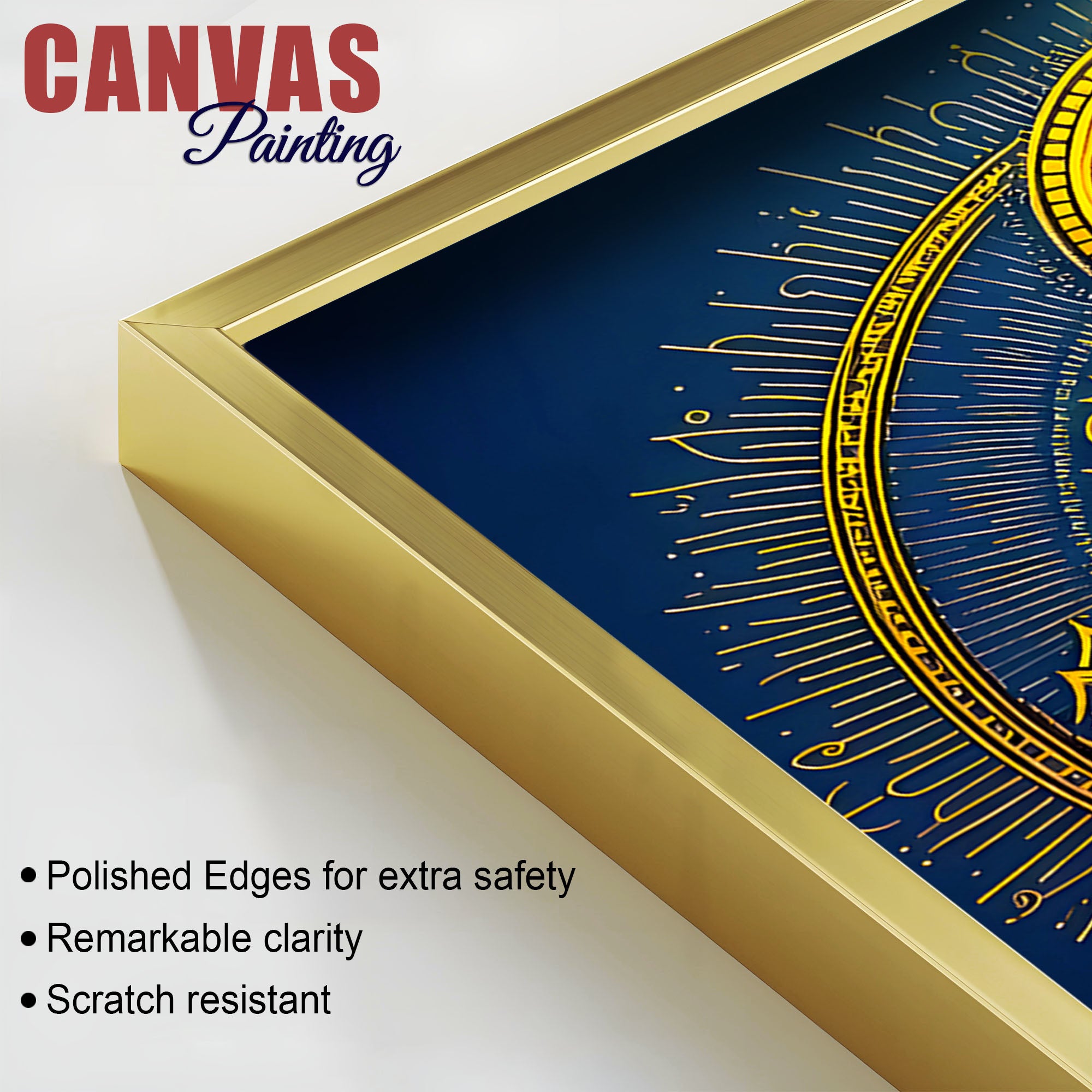 Elegant Ganesha Wall | Hindu God Artwork for Office & Home