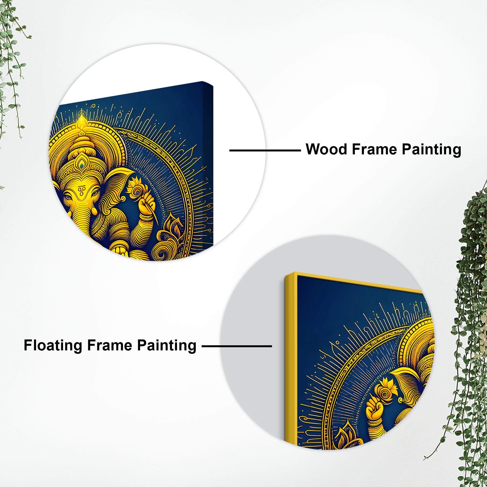 Elegant Ganesha Wall | Hindu God Artwork for Office & Home