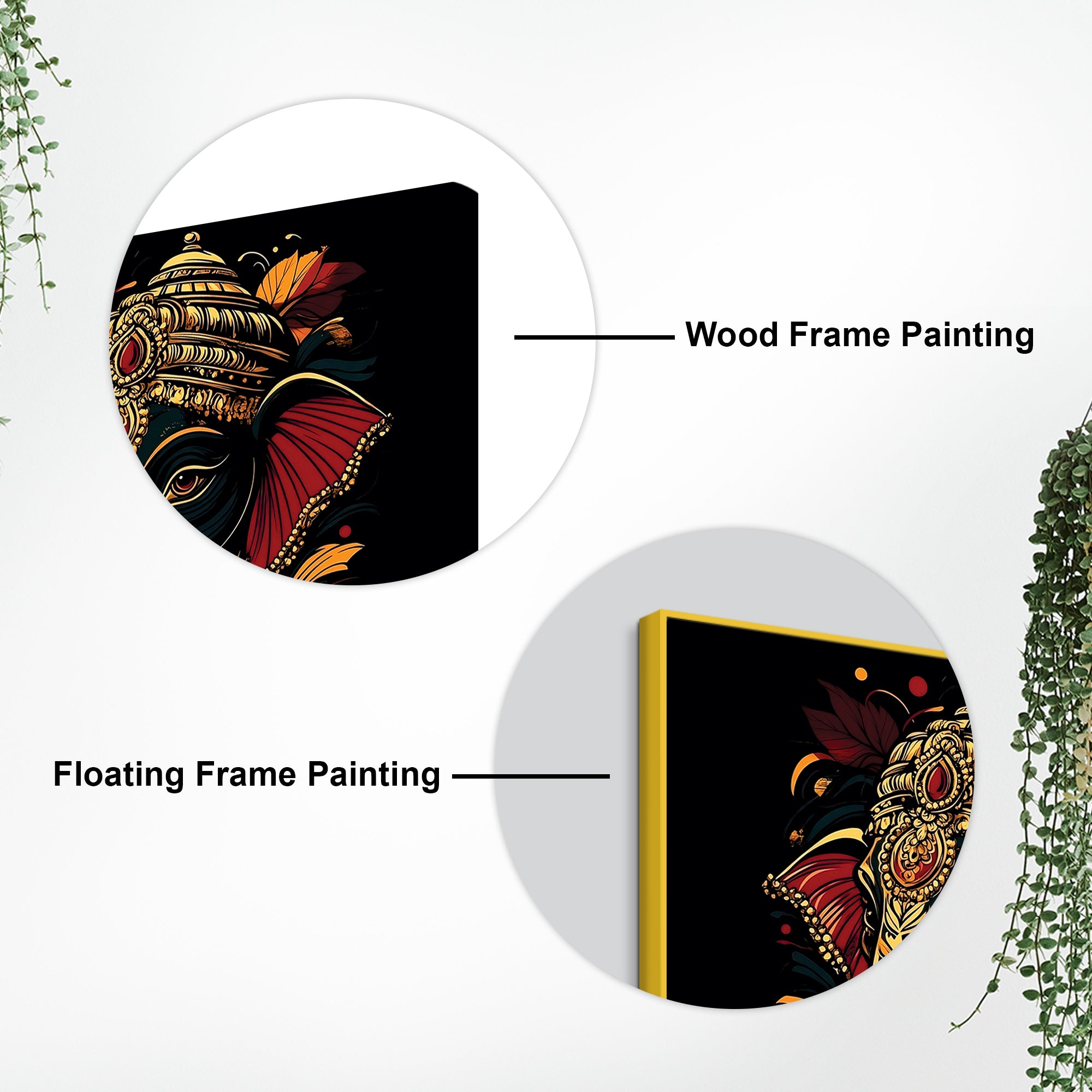 Elegant Ganesha Wall Painting