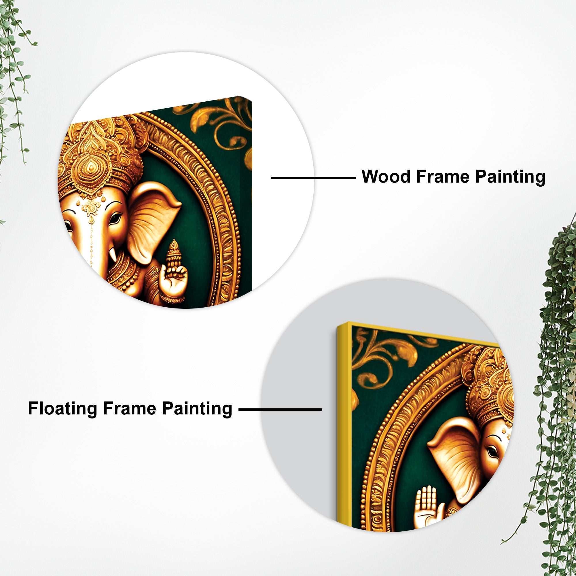 Elegant Ganpati Bappa Ji Canvas Painting