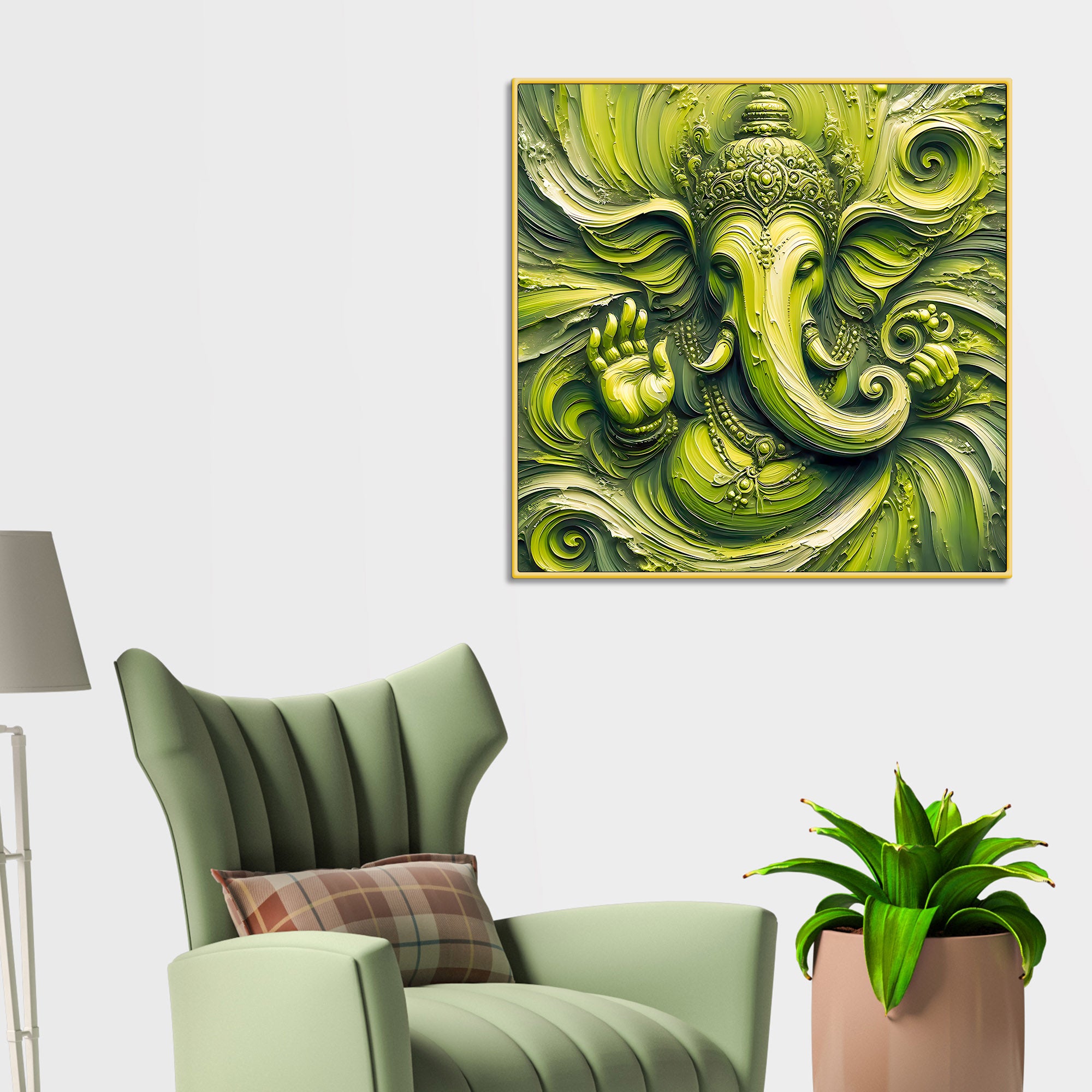 Elegant Lord Ganesh Ji Painting